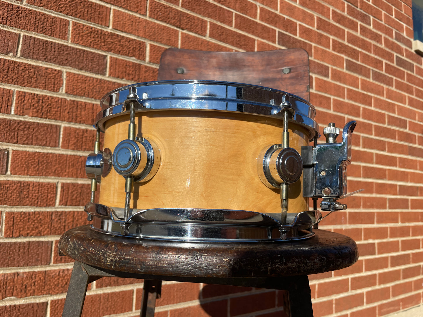 2002 DW 5x10 Soprano Snare Natural Drum Workshop