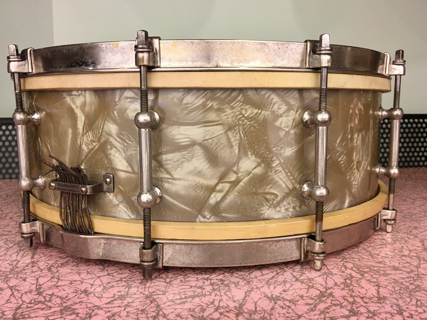 1935 Ludwig Standard 5x14 Lavender Pearl Snare Drum
