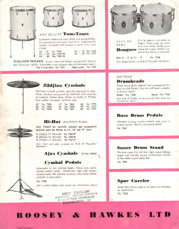 Rare 1950s Ajax Hi-Hat Stand & Snare Drum Stand