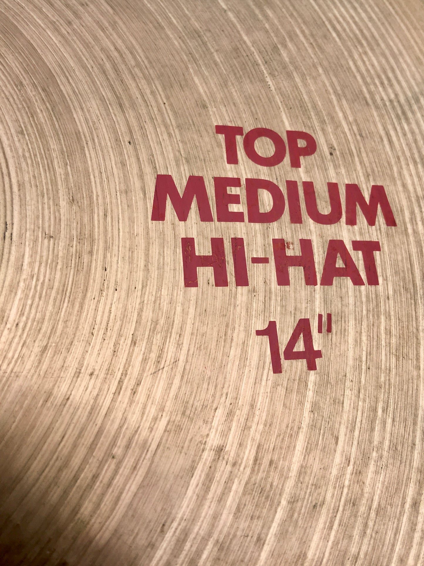 14" Paiste Red Label 2002 Medium Hi-Hat Cymbals 836/1020g
