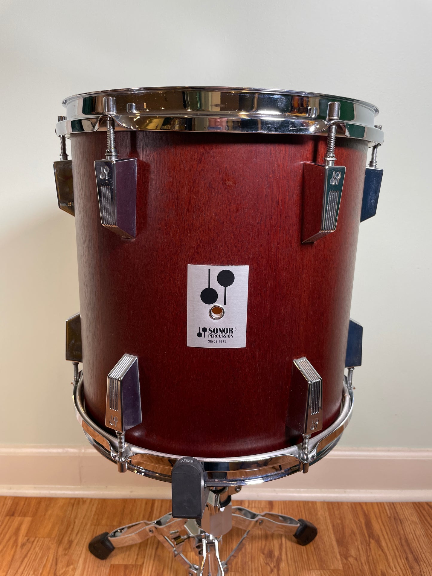 Vintage Sonor Phonic Plus 12x12 Tom Drum Red Mahogany