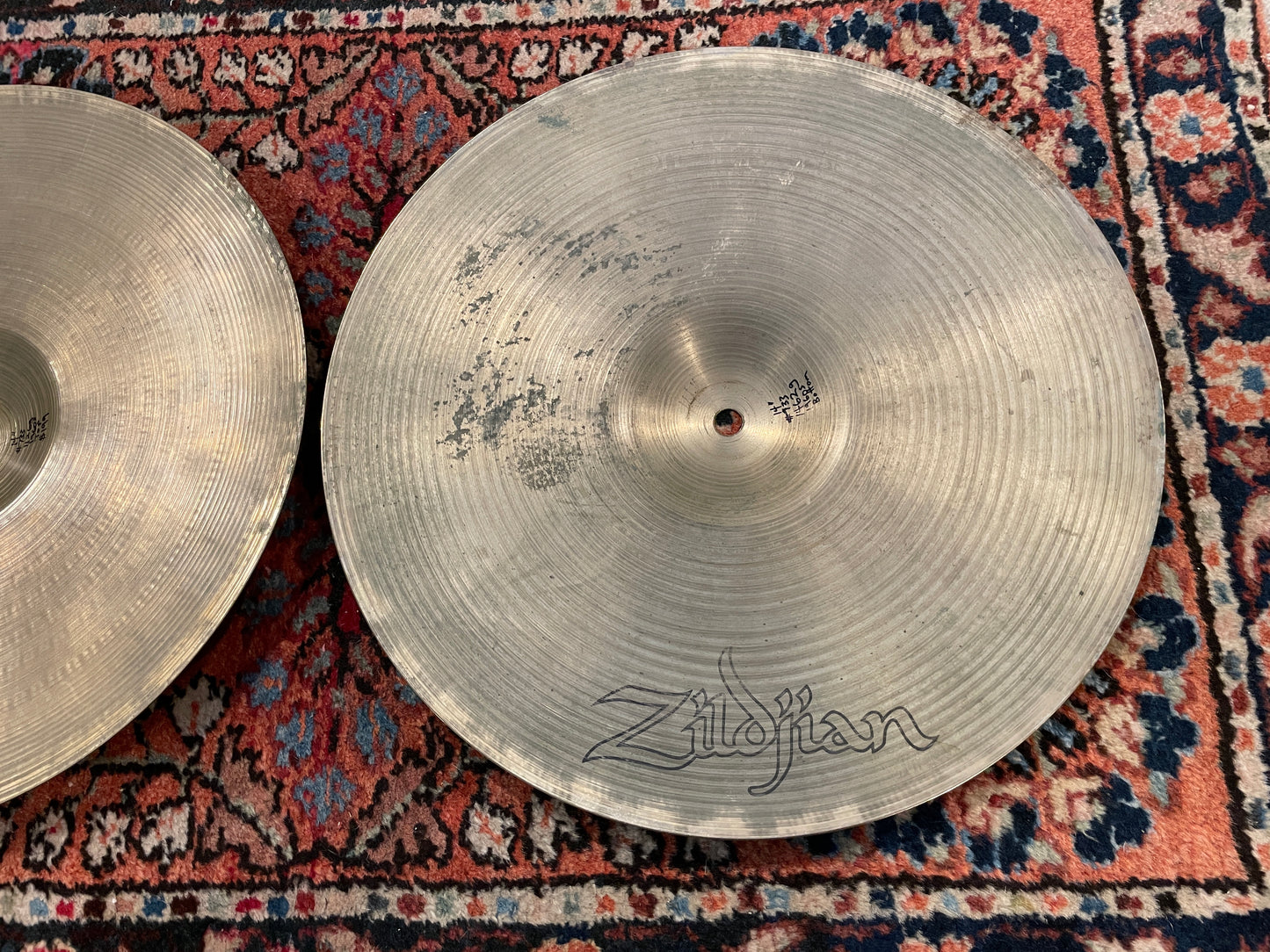 14" Zildjian A 1960s Hi-Hat Cymbal Pair 1126g/1462g #733