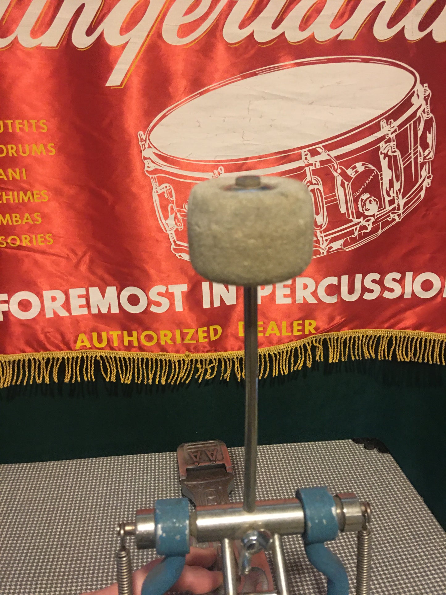 1958-67 Slingerland AA Bass Drum Pedal Blue