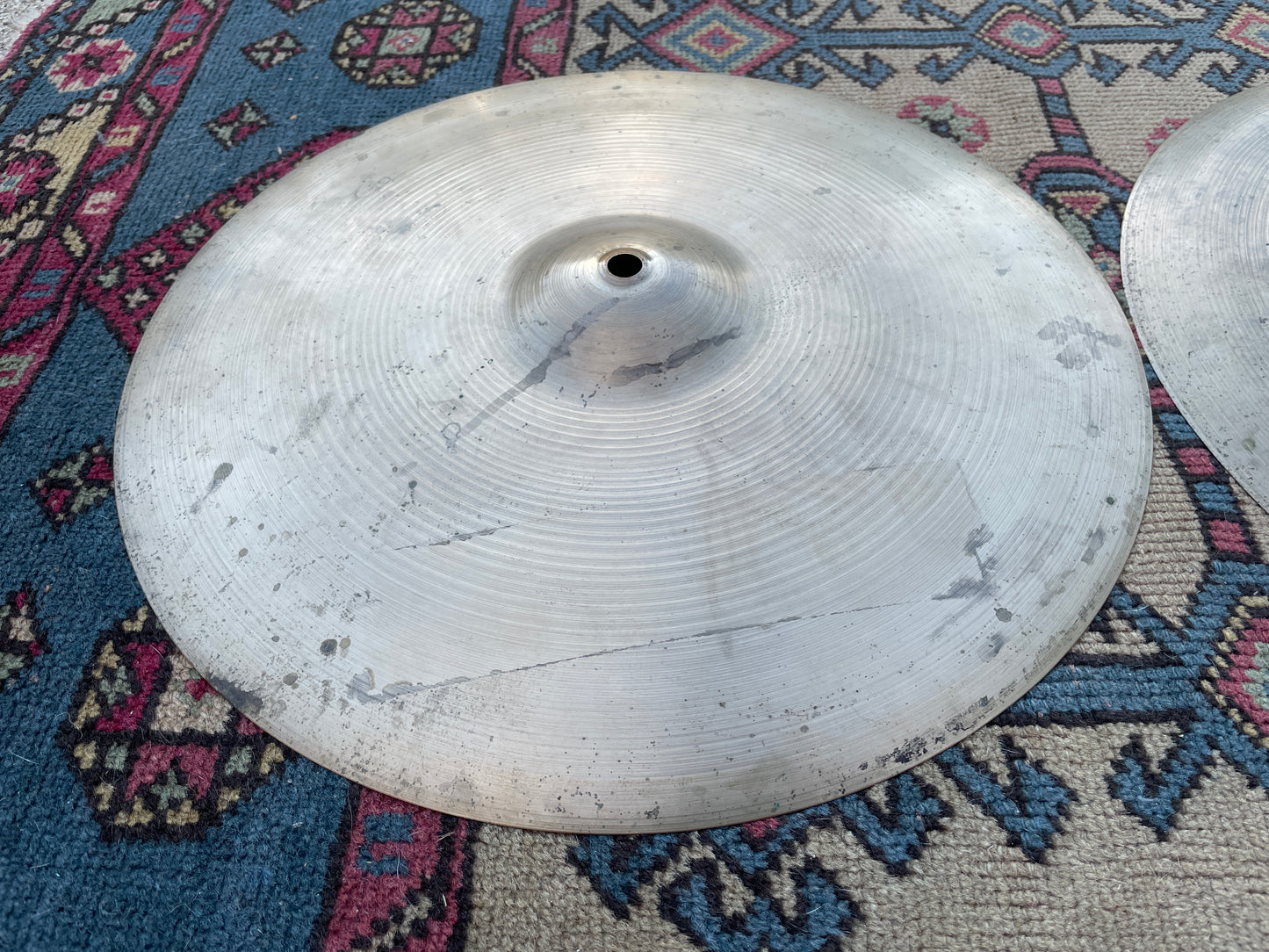 15" Zildjian A 1950s Small Stamp Hi-Hat Cymbal Pair 880g/891g #798 *Video Demo*