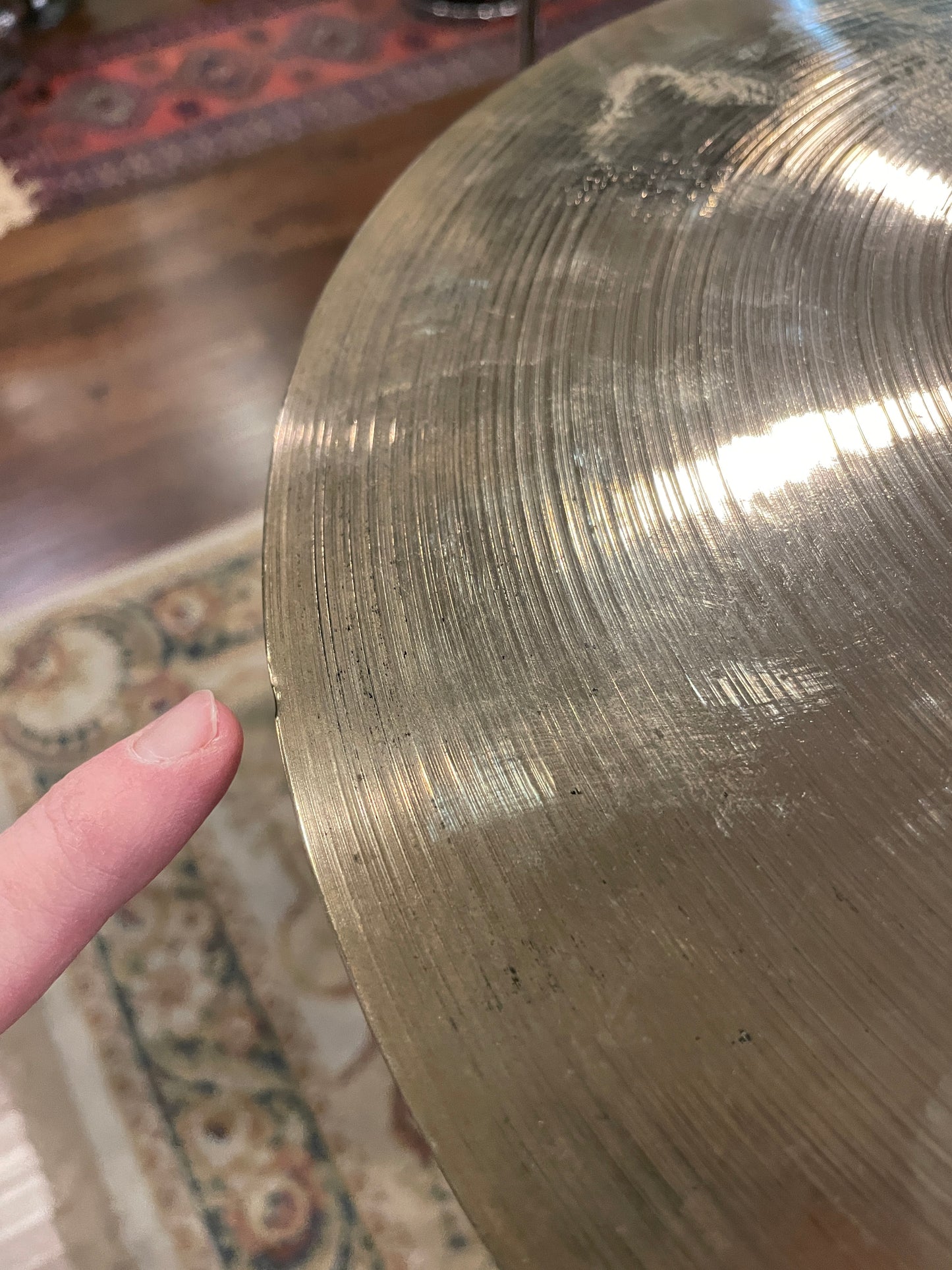 1950s/1960s Zildjian A 14" Hi-Hat Cymbal Pair 756g/1294g #764