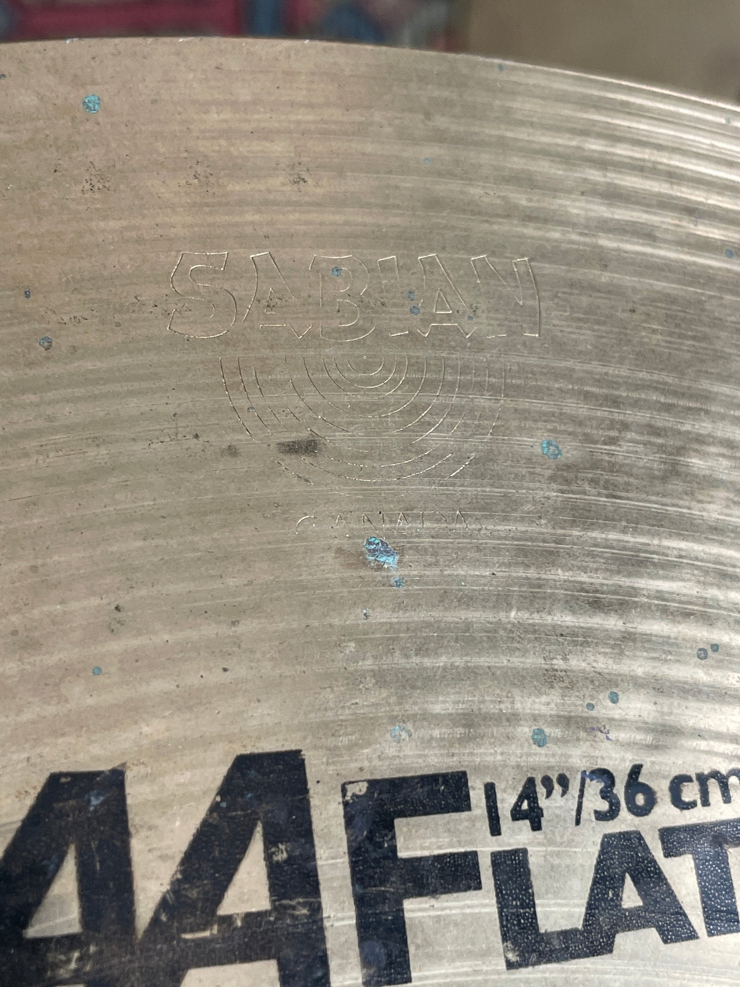 14" Sabian AA Flat Hats Hi-Hat Cymbal Pair 1052g/1460g