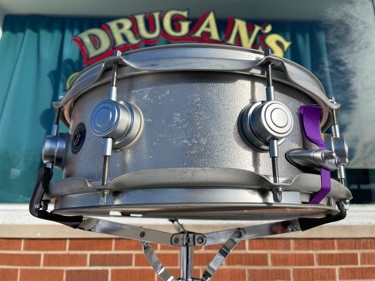 2001 DW Collector's Series 5x13 Cast Aluminum Snare Drum Workshop Billy Ward