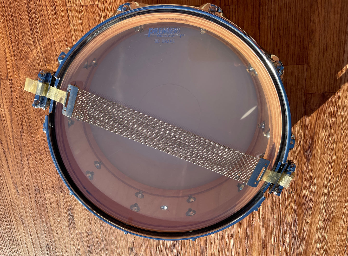 Premier NOS 5.5x14 Signia Snare Drum Cherrywood Red 10-Lug 2055-CS