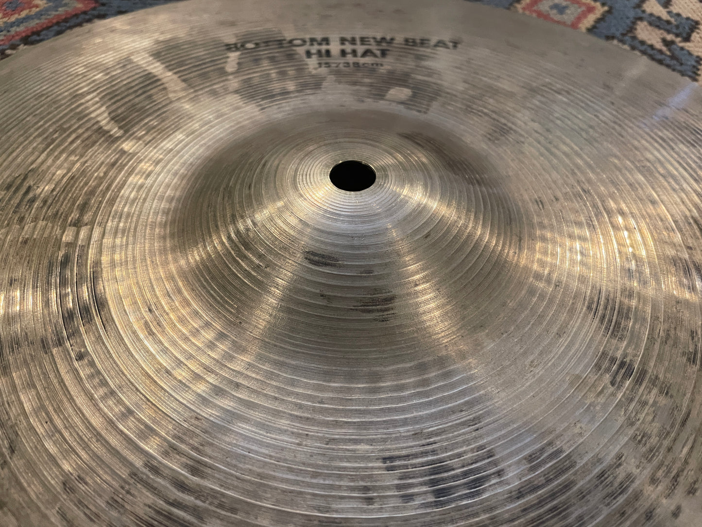 15" Zildjian A 1980s New Beat Hi-Hat Single Bottom Cymbal 1686g