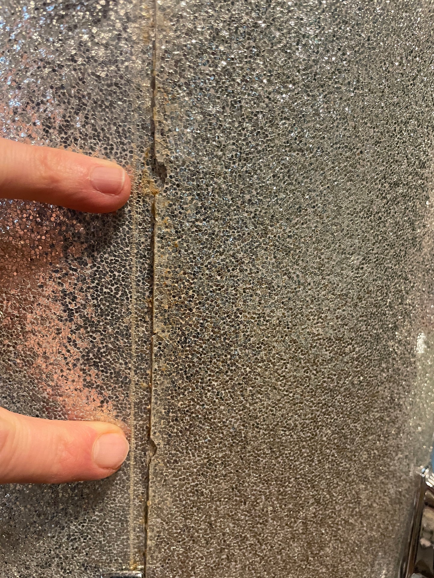 1970s Ludwig 16x16 Floor Tom Silver Sparkle