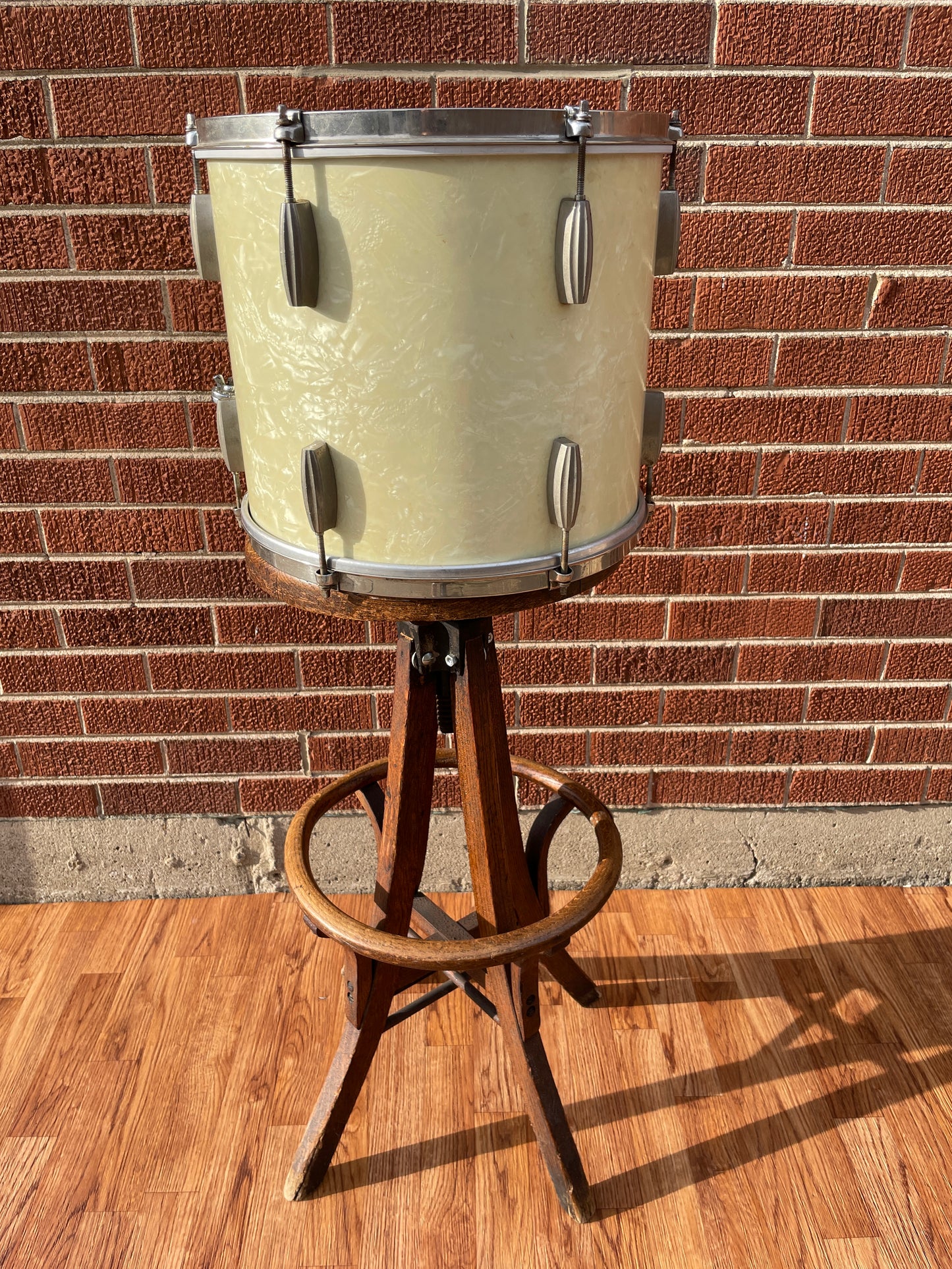 Slingerland 12x14 Radio King Tom Drum White Marine Pearl