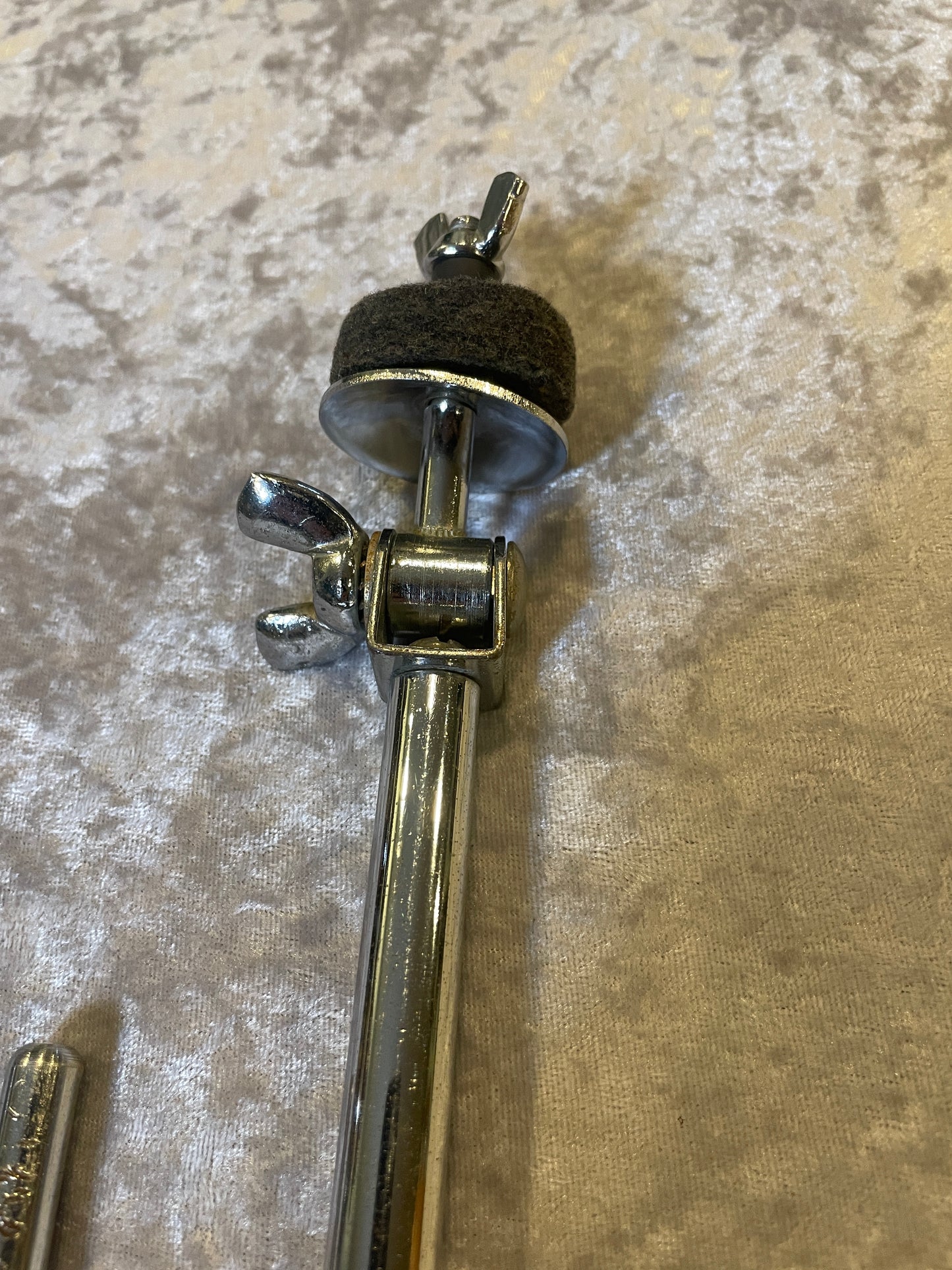 Vintage W.F.L. Ludwig 1950s Adjustable L-Arm Cymbal Holder Chrome
