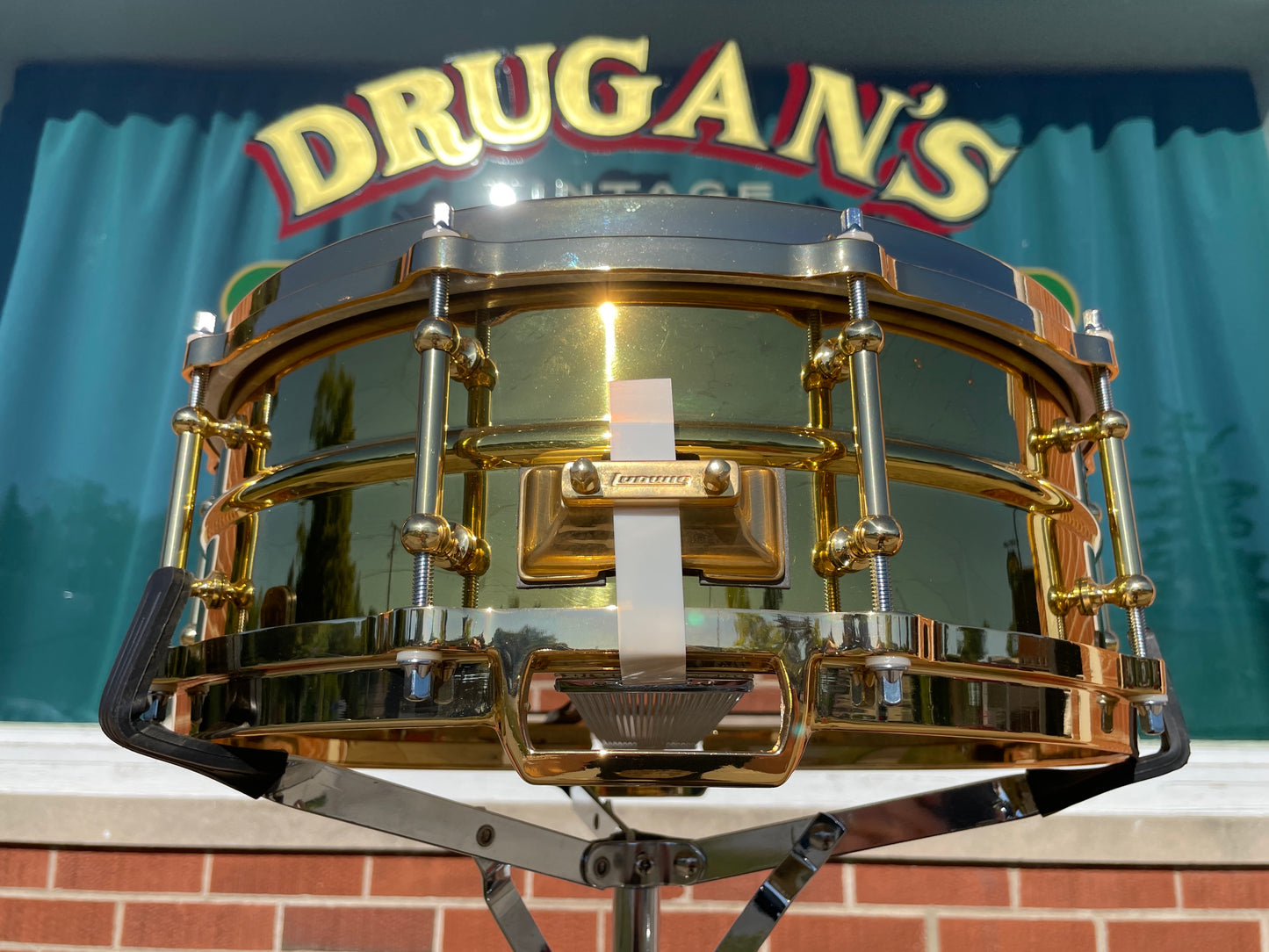 2000 Ludwig 5x14 Limited Edition Brass Millennium Snare Drum #36 of 100