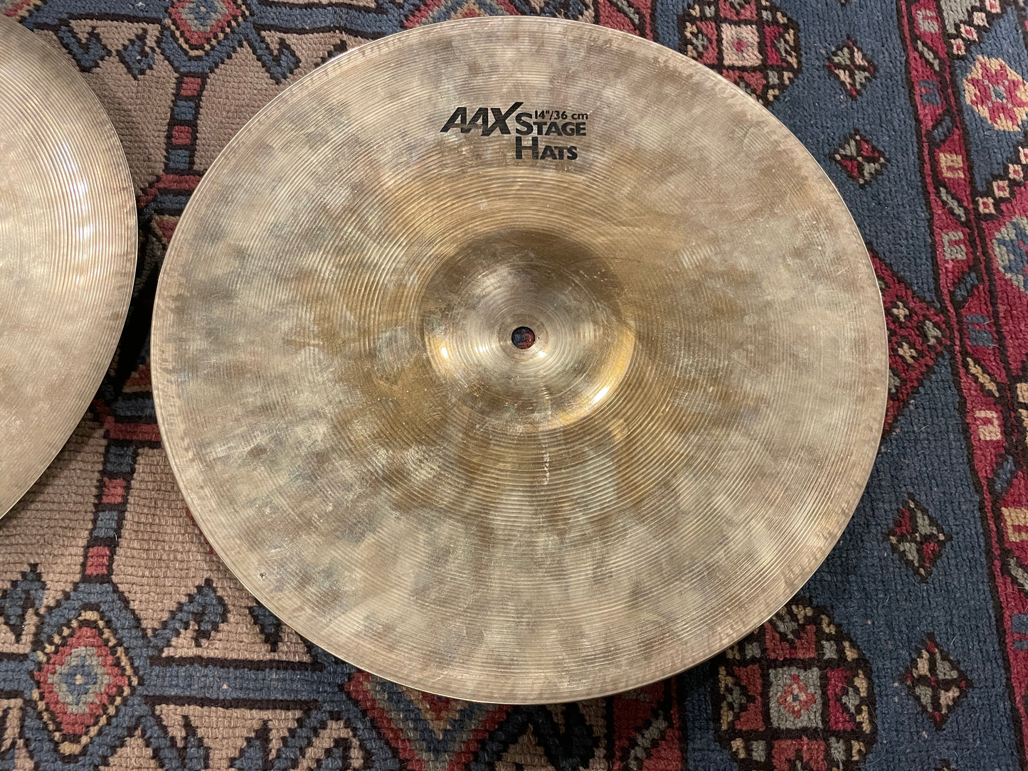 14" Sabian AAX Stage Hats Hi-Hat Cymbal Pair 936g/1586g