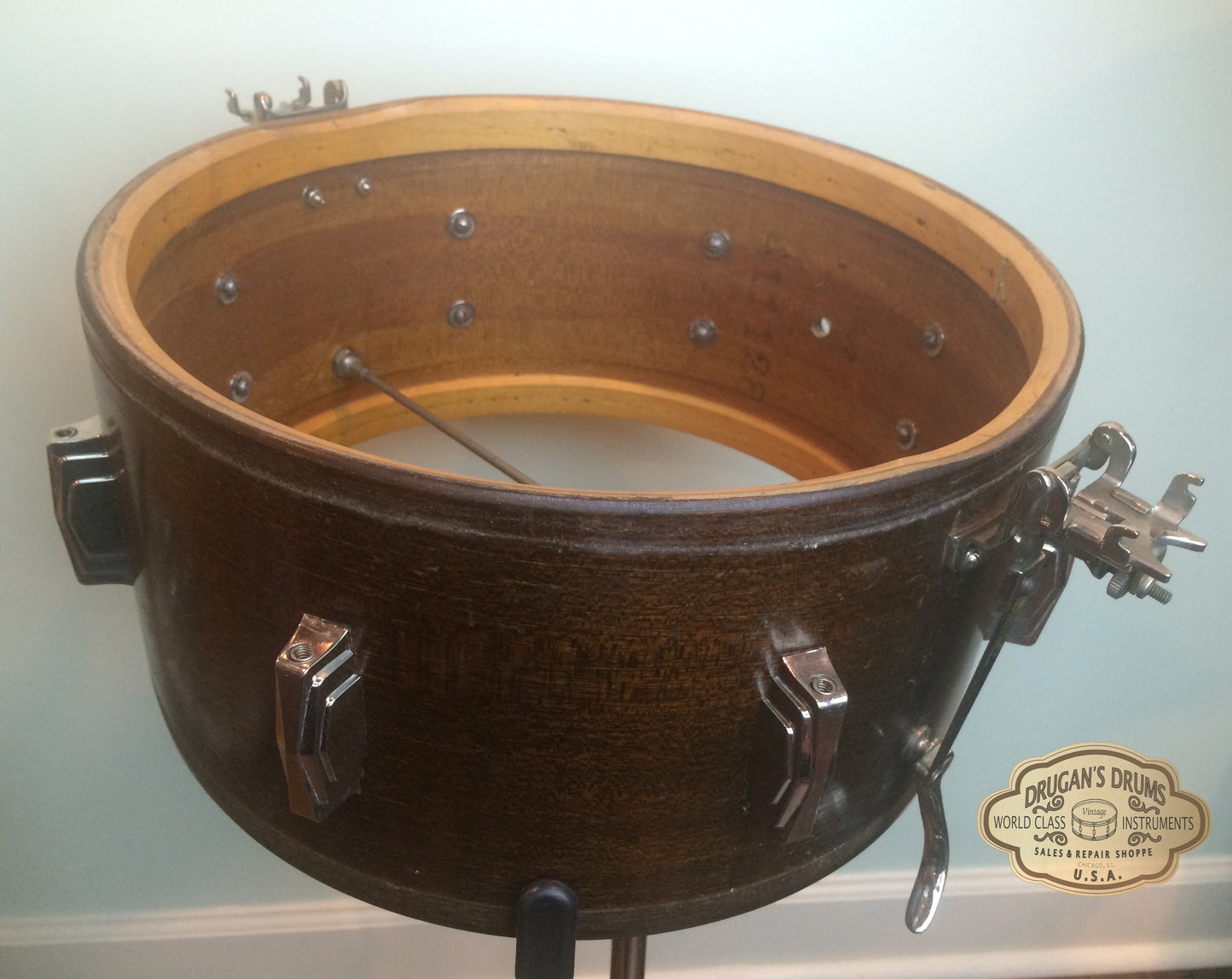 Stunning 1939 Super Ludwig & Ludwig 6.5x14 Snare Drum