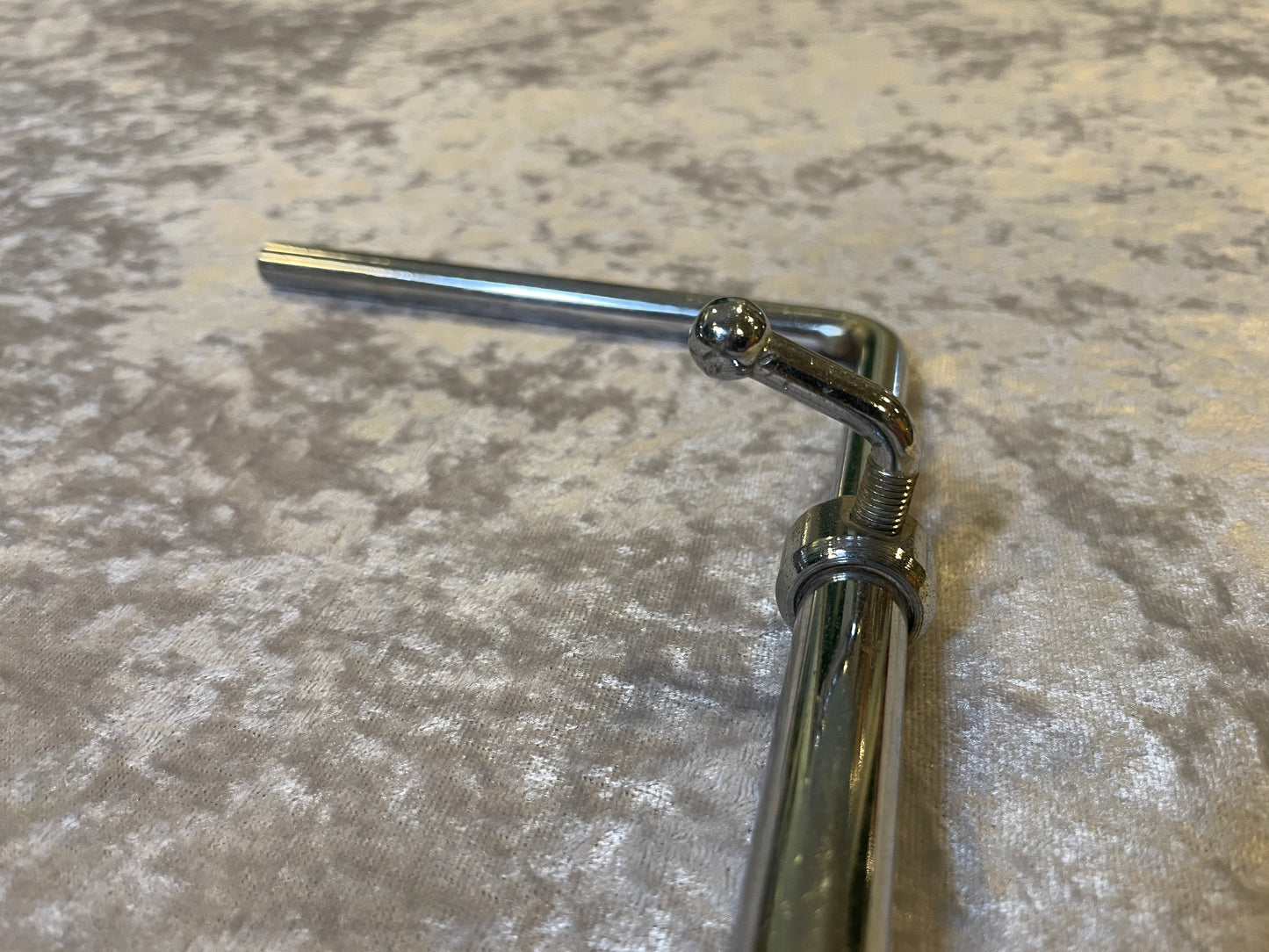 Vintage W.F.L. Ludwig 1950s Adjustable L-Arm Cymbal Holder Chrome