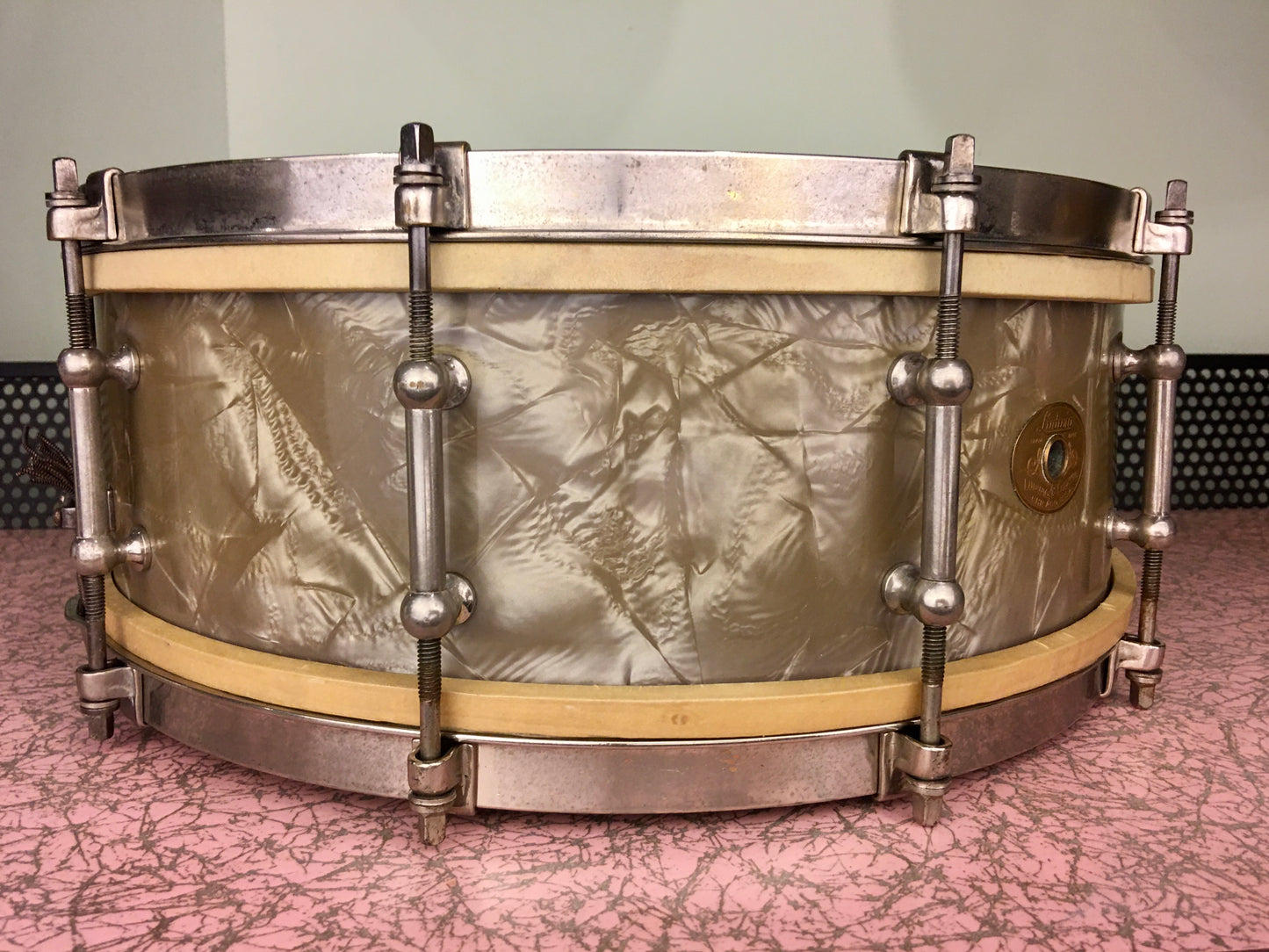 1935 Ludwig Standard 5x14 Lavender Pearl Snare Drum