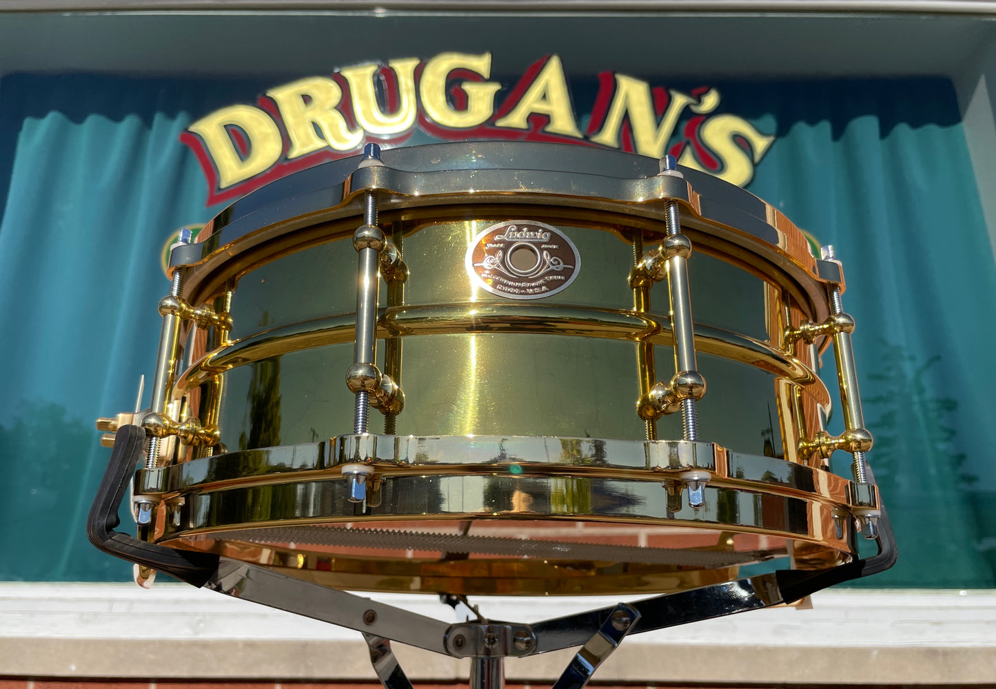 2000 Ludwig 5x14 Limited Edition Brass Millennium Snare Drum #36 of 100