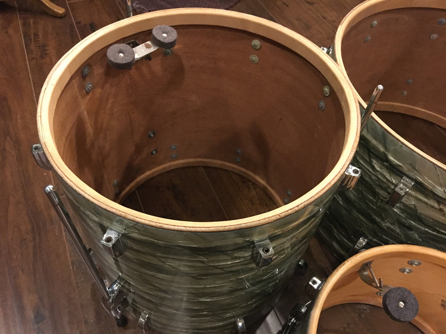 1960s Leedy Shelly Manne 22/13/16 Light (Sky) Blue Pearl Drum Set