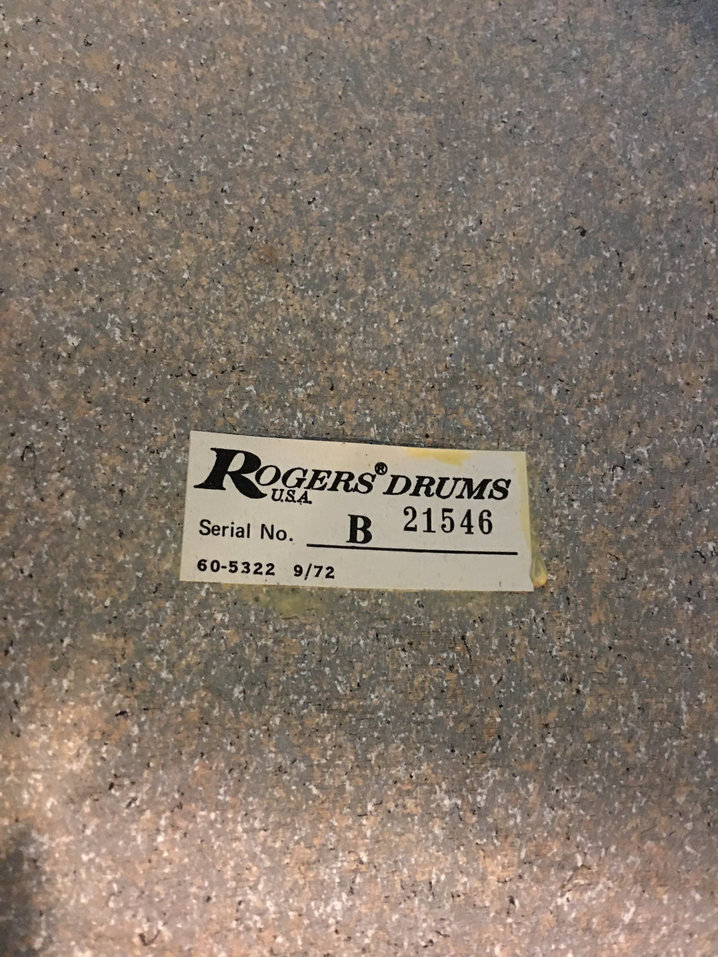 1970s Rogers 16X16 New Mahogany Swivomatic Floor Tom Drum