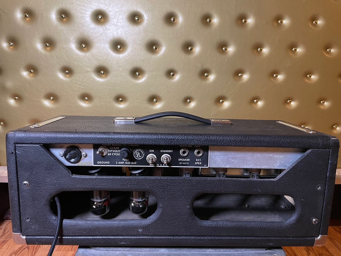 1968 Fender Silverface Bassman Amplifier Head AB165