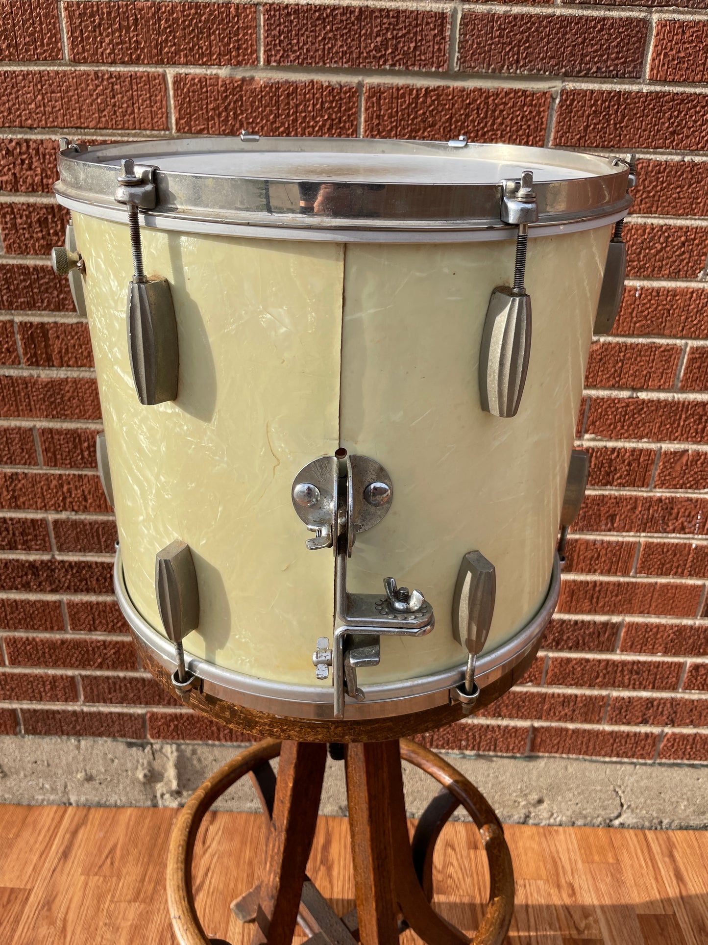 Slingerland 12x14 Radio King Tom Drum White Marine Pearl