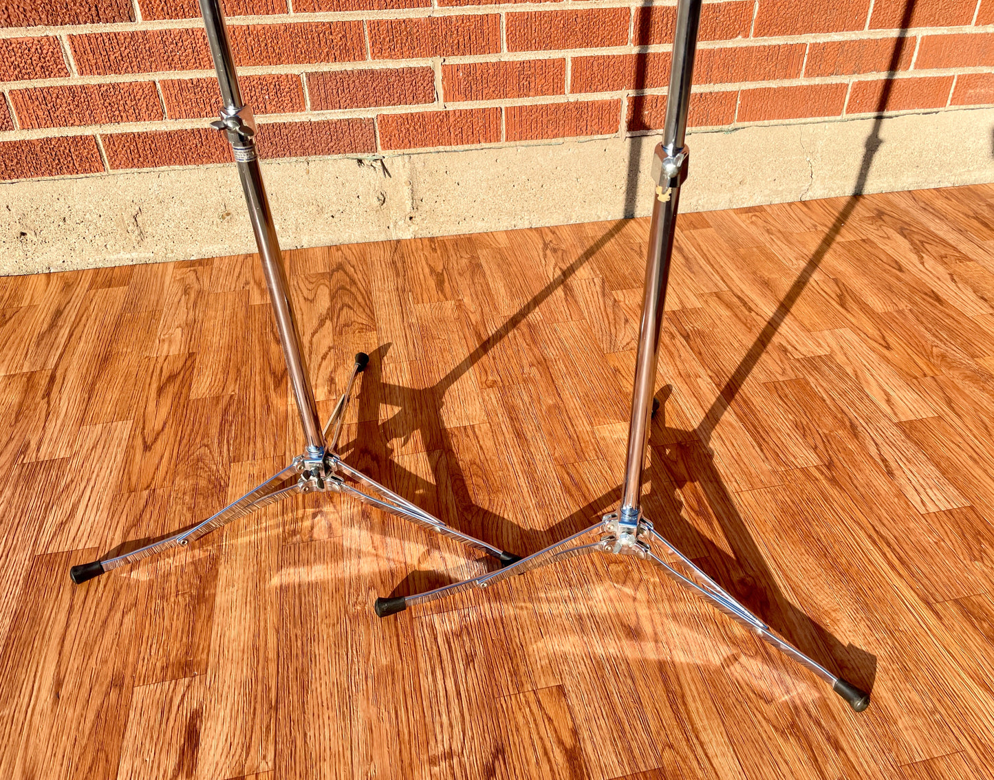 1960s Ludwig 1400 Flat Base Straight Cymbal Stand Pair (2 Pcs.)