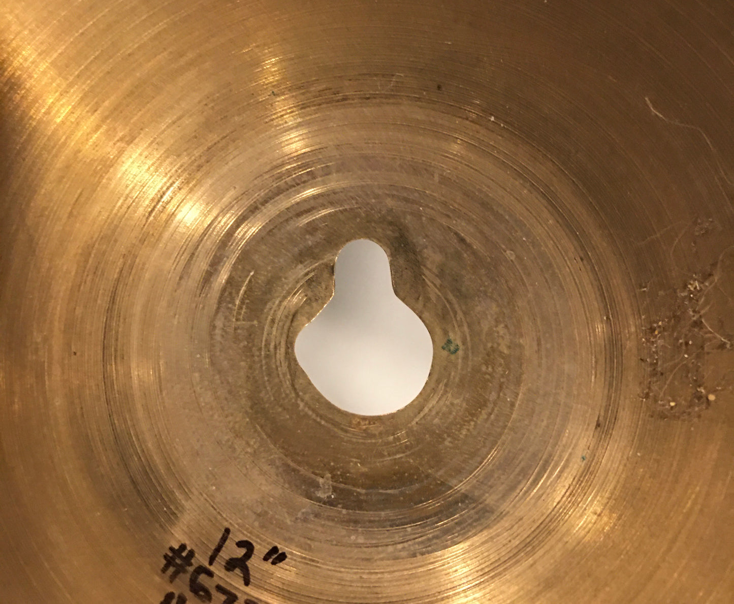 12" Zildjian A 1st / 2nd / Pre-Trans Stamp Crash / Splash Cymbal 434g #672