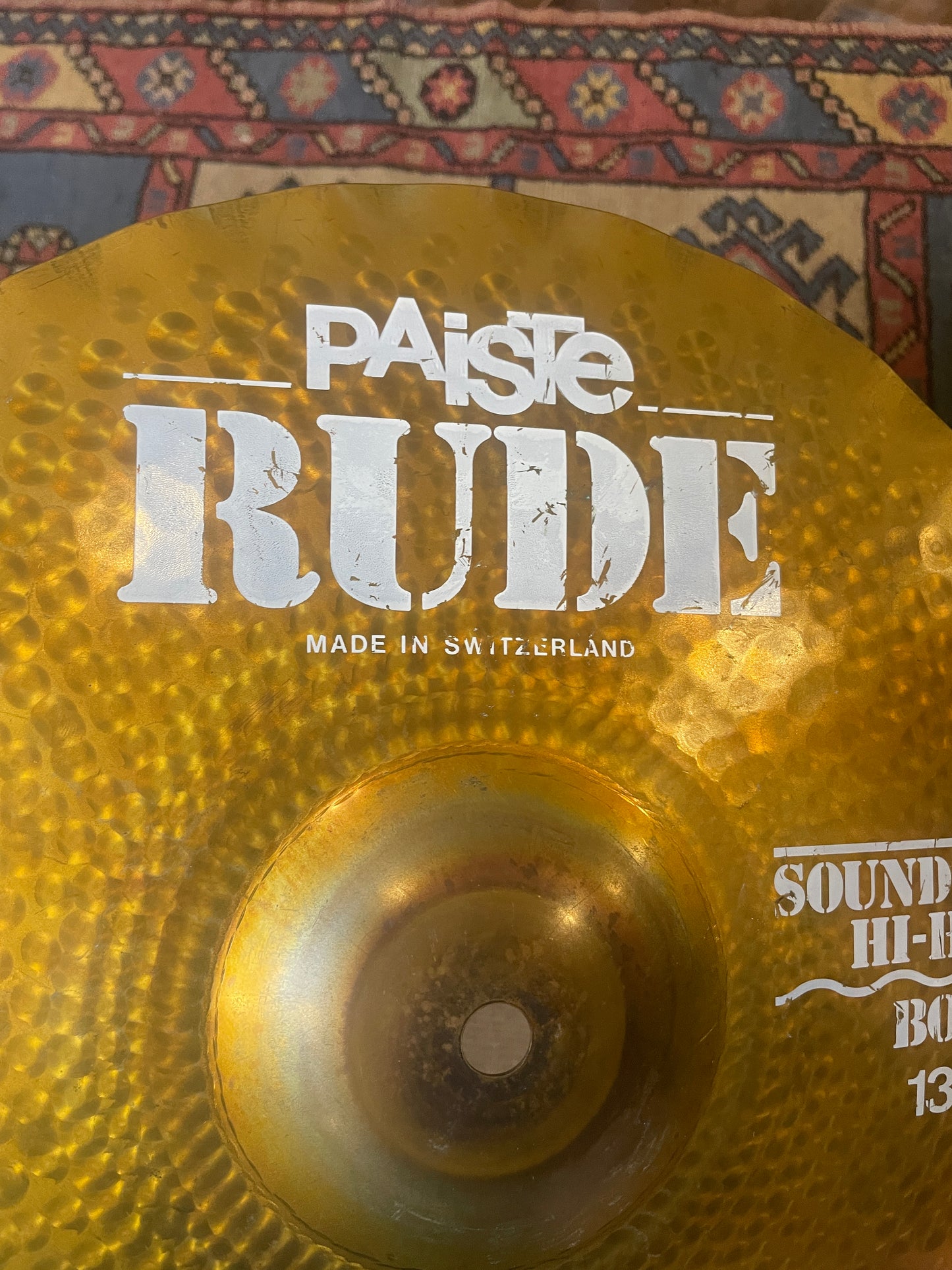 13" Paiste Rude Sound Edge Bottom Hi-Hat Cymbal 952g