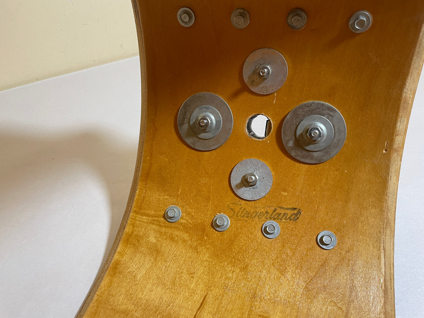 1970s Slingerland 8x12 Tom Drum Shell Brown Stain