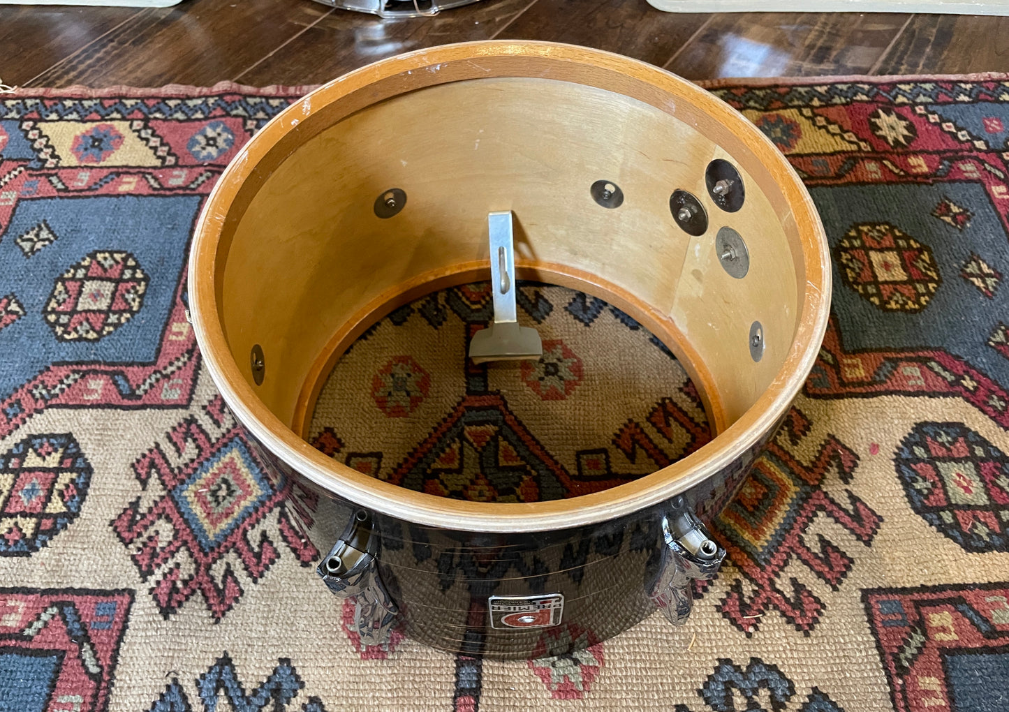 1960s Premier 8x12 Tom Drum Mahogany Duroplastic Root Beer Swirl Ringo Rootbeer