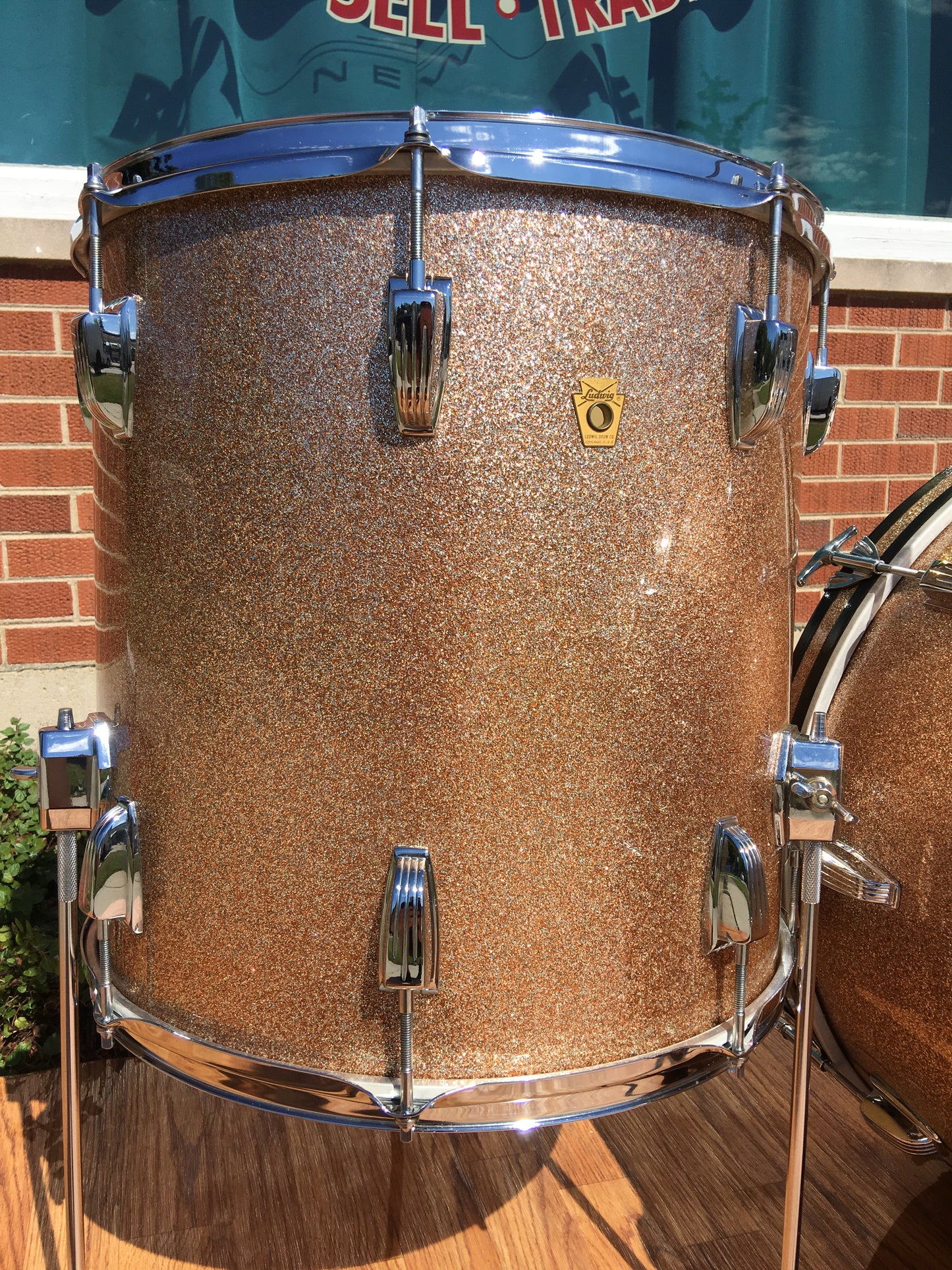 1965 Ludwig Super Classic Drum Set Champagne Sparkle 100% Original