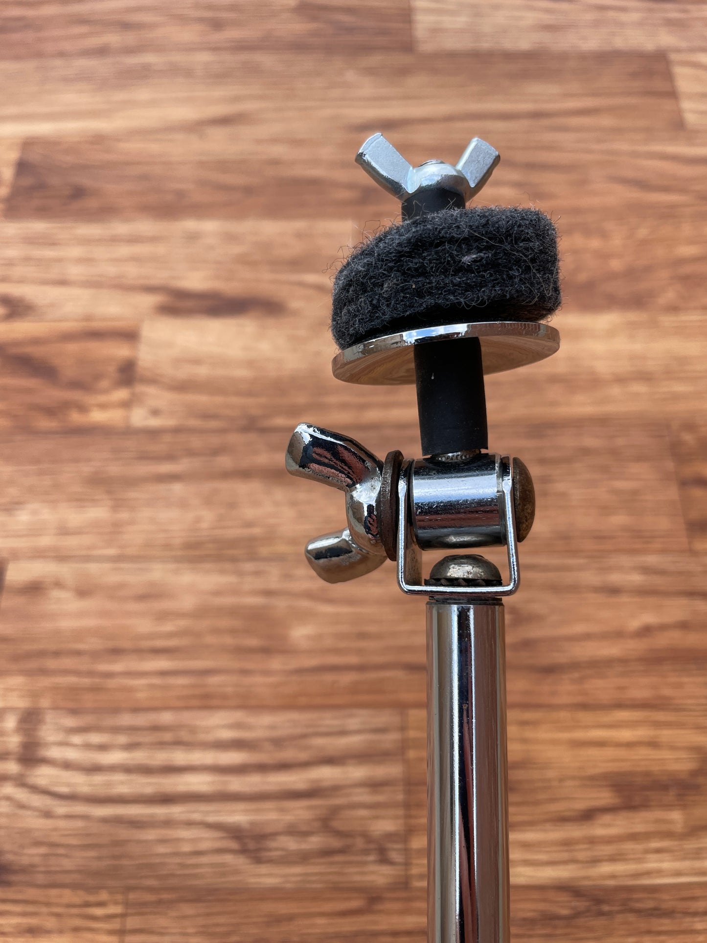 Vintage W.F.L. Ludwig 1950s Adjustable L-Arm Cymbal Holder Chrome WFL