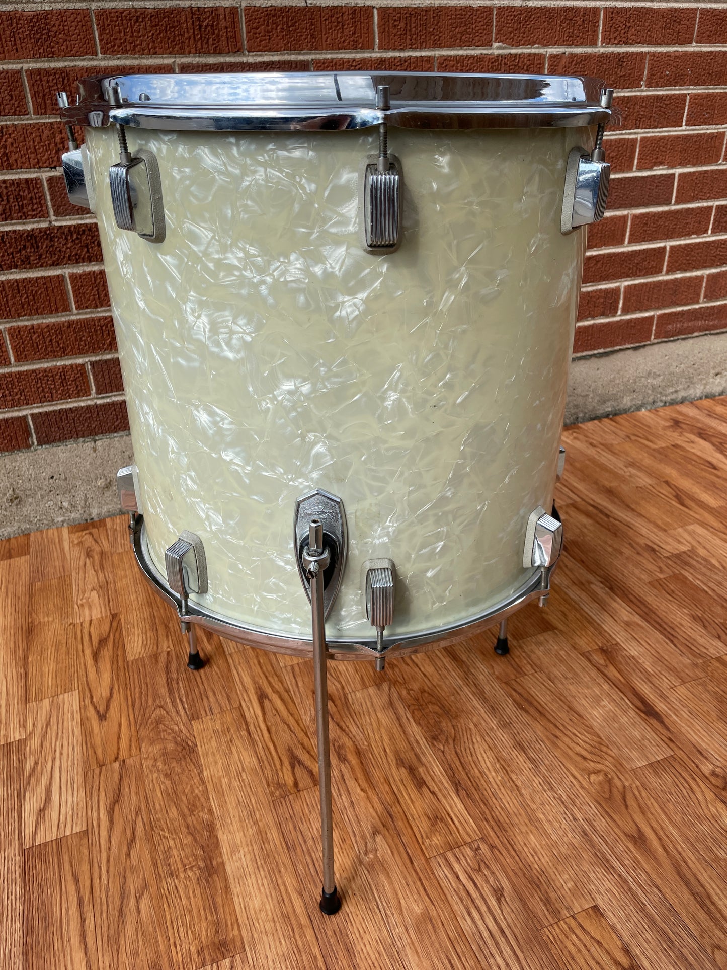 Trixon 16x16 Floor Tom Drum White Marine Pearl
