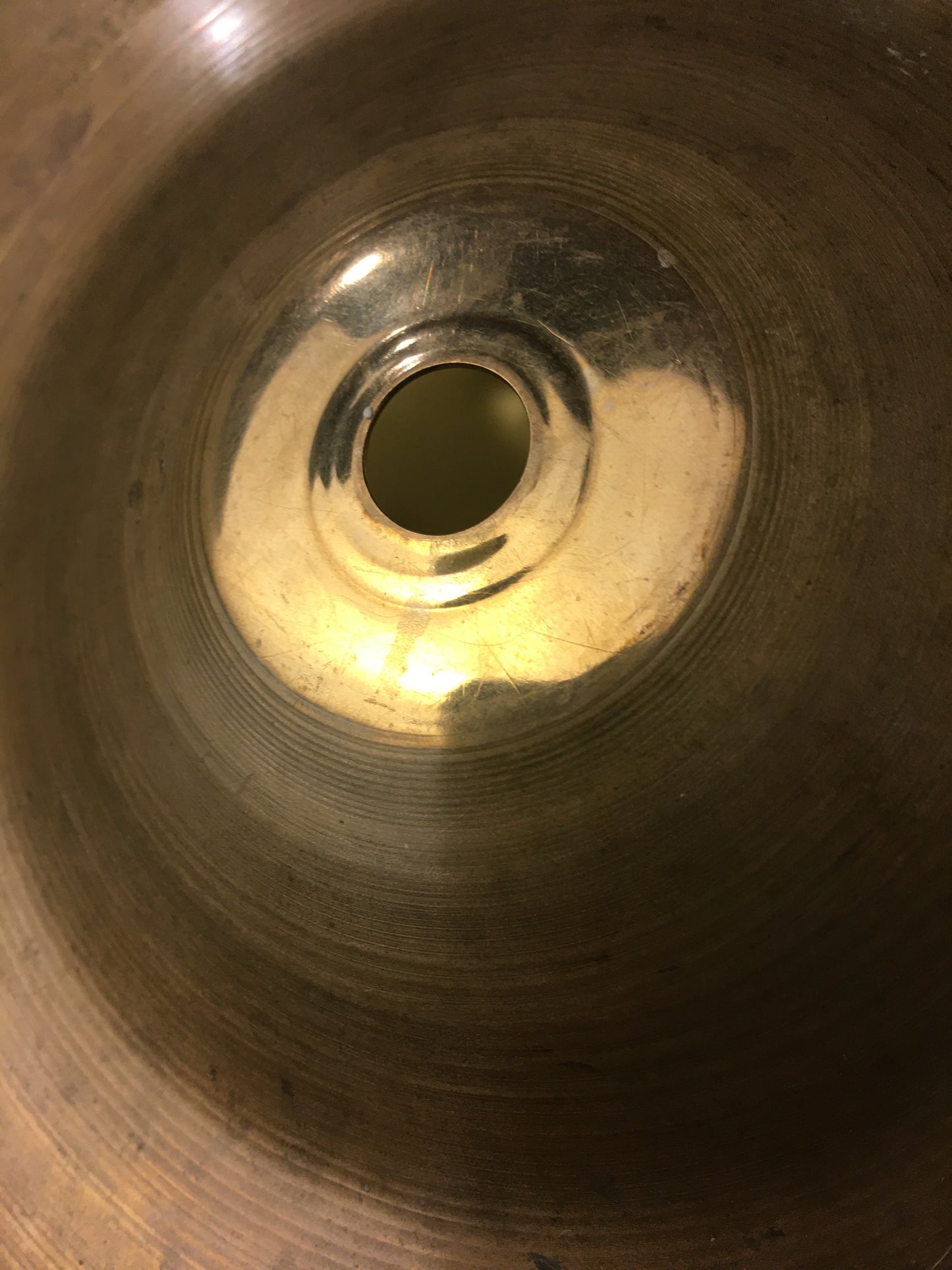 14" Vintage ZIldjian A Trans Stamp Hi Hat / Crash Cymbal Single 750g #590
