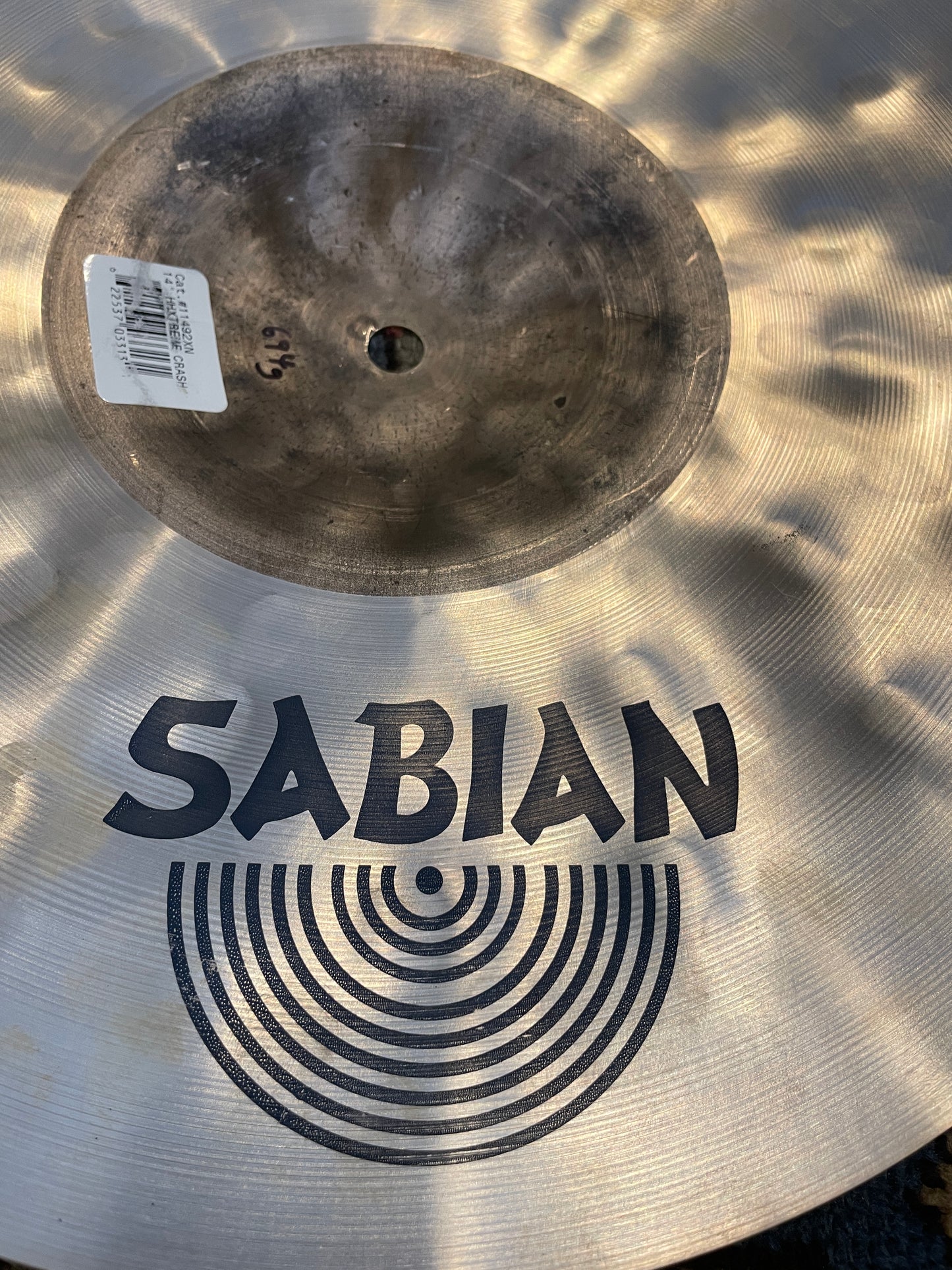 14" Sabian HHXtreme Crash 11492XN 694g X-Treme Crash