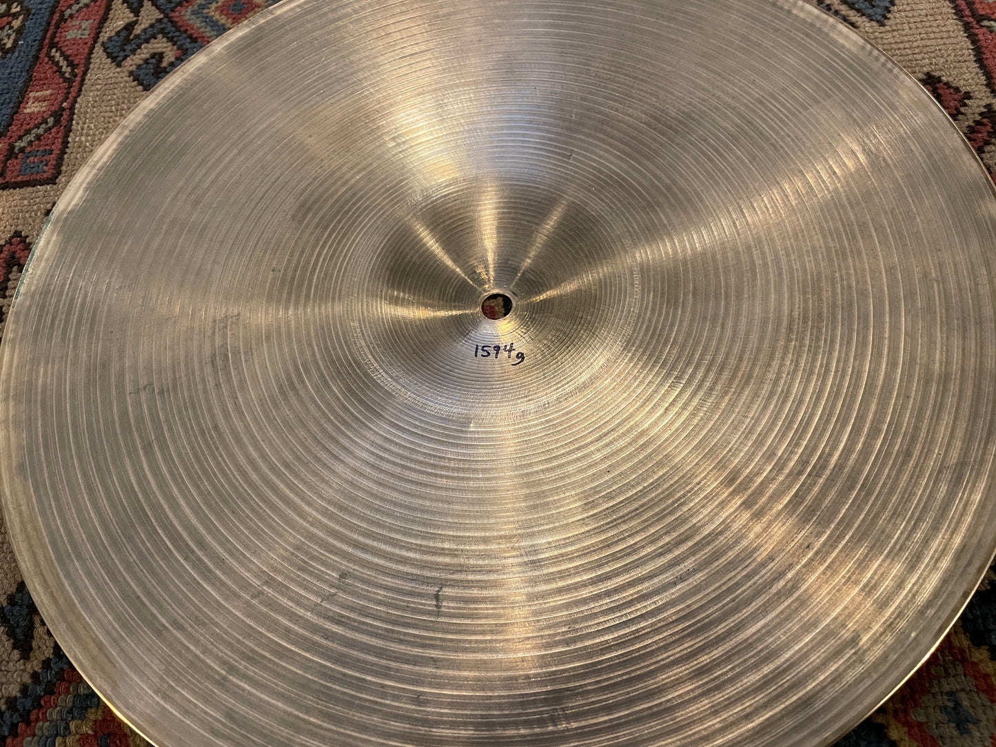 15" Zildjian A 1960s New Beat Bottom Hi-Hat Cymbal Single 1594g
