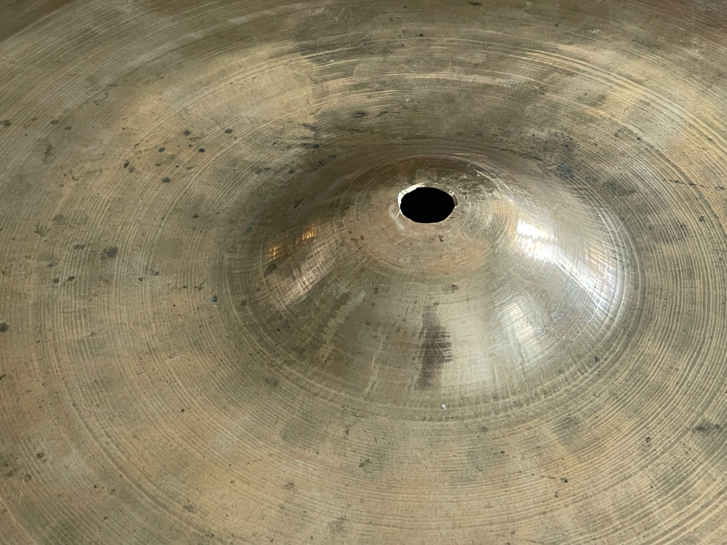 15" Early 1900s Small Ride Cymbal Trap Set "Ersatz K" 1474g