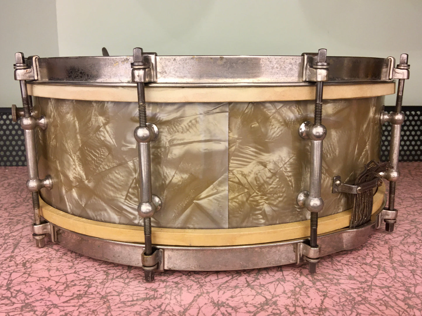 1935 Ludwig Standard 5x14 Lavender Pearl Snare Drum