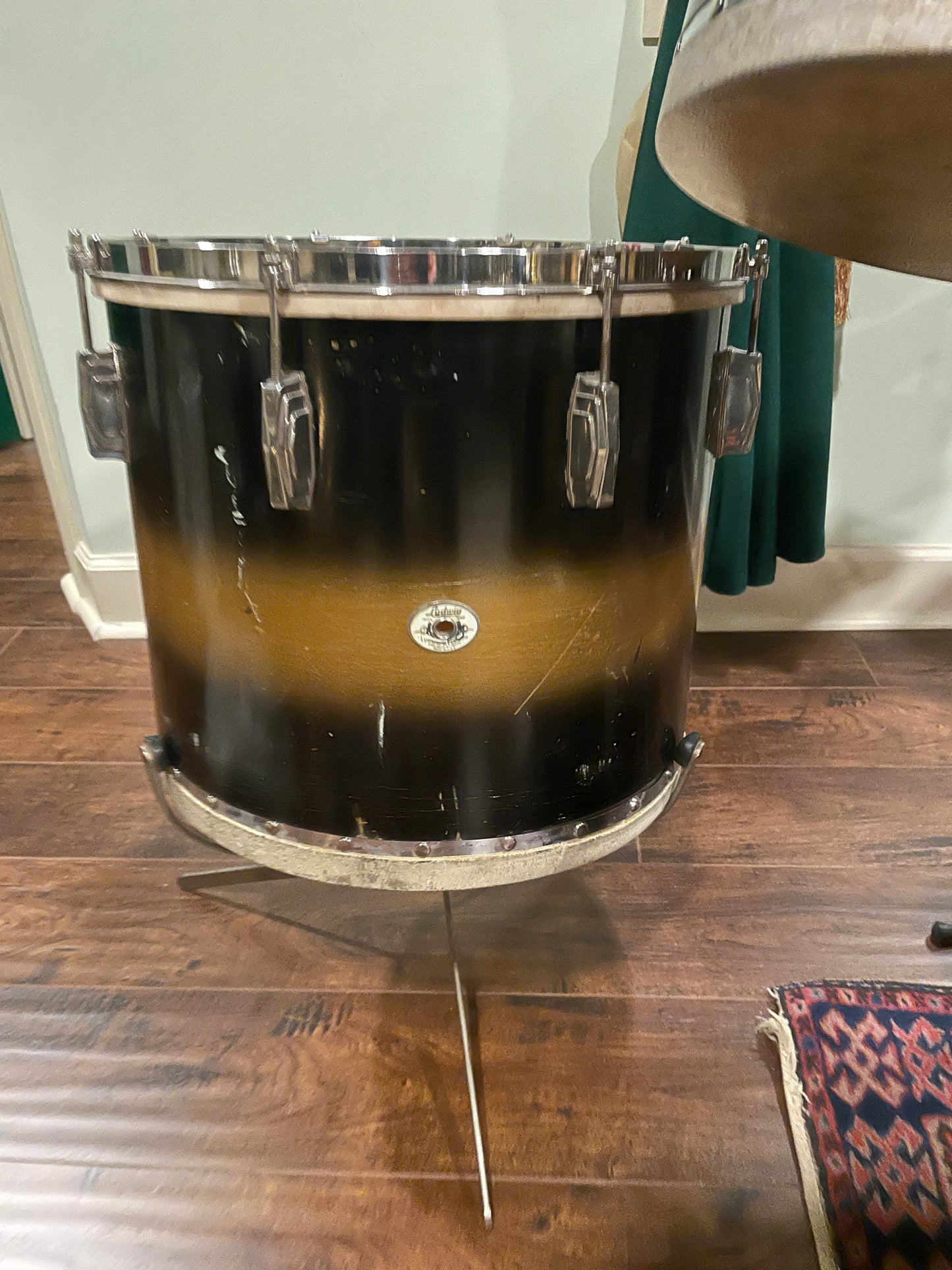 1940 Ludwig & Ludwig Swing Sensation Pre-War Drum Set Black/Gold Duco
