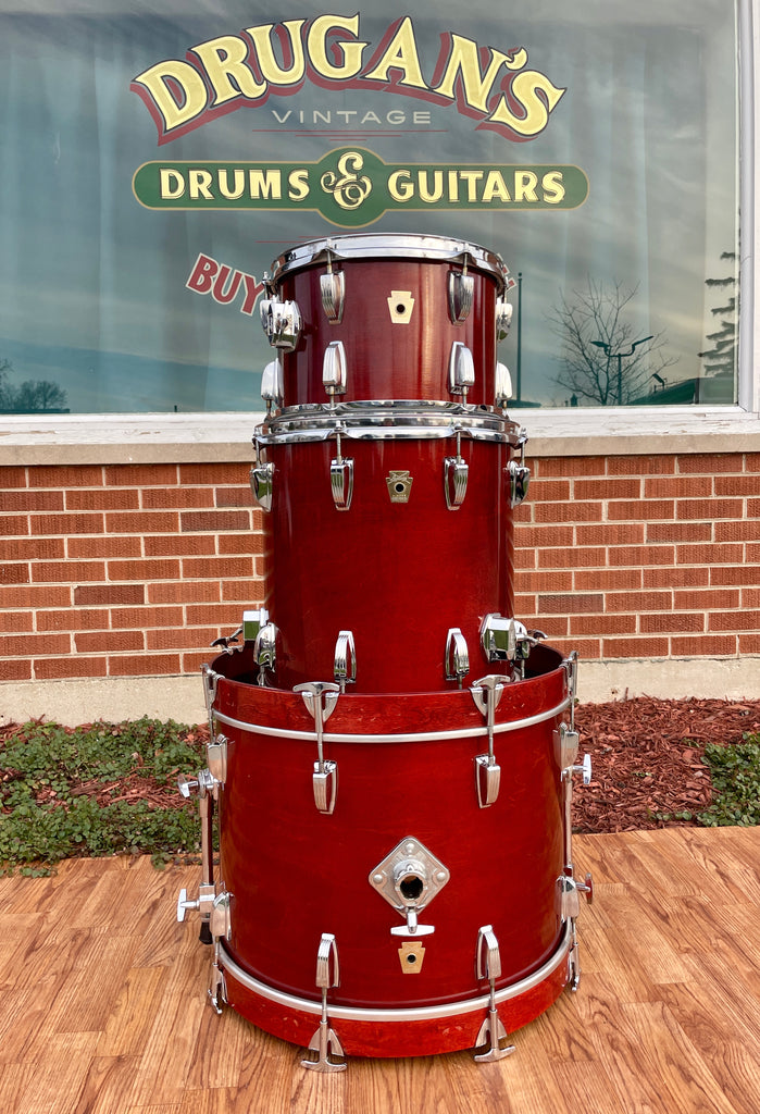 Mid1980s Ludwig "Jazz 1" No. L2035 Mahogany Drum Set 20/12/14