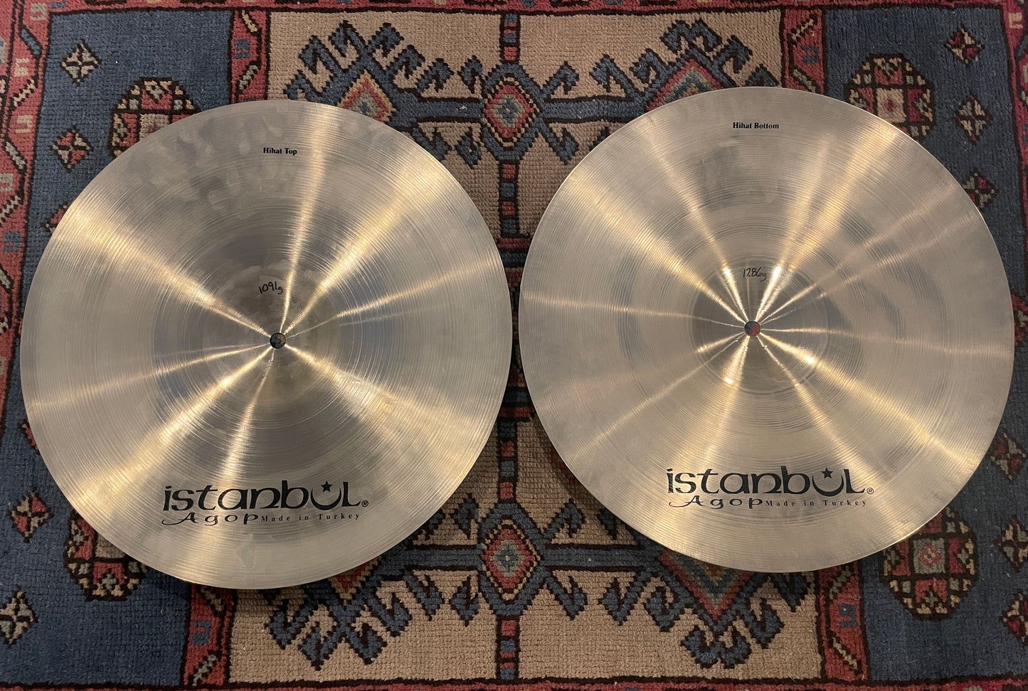 15" Istanbul Agop Xist Hi-Hat Cymbal Pair 1091g/1286g