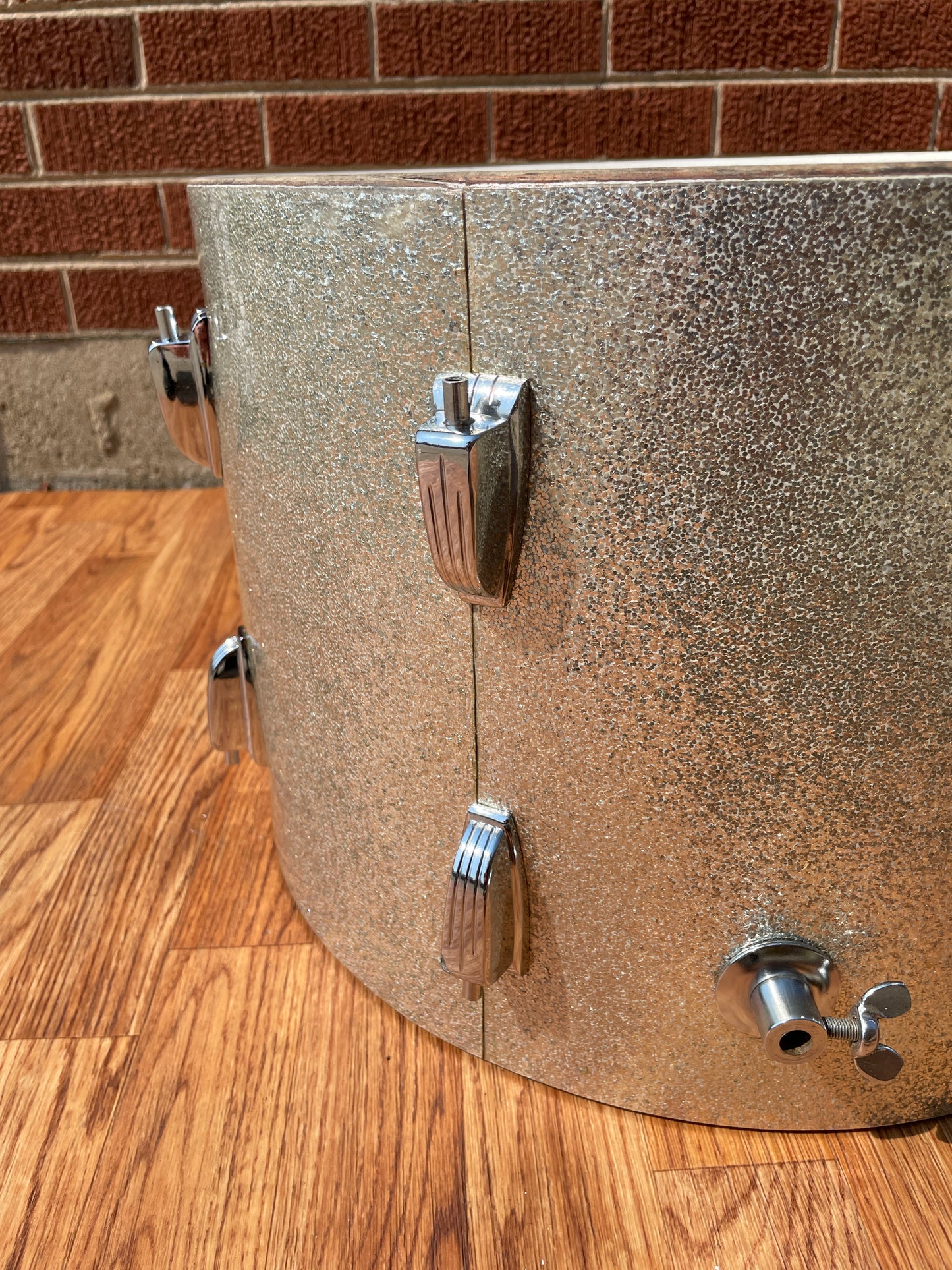 1966 Ludwig Jazzette Silver Sparkle Drum Set 12x18/12/14