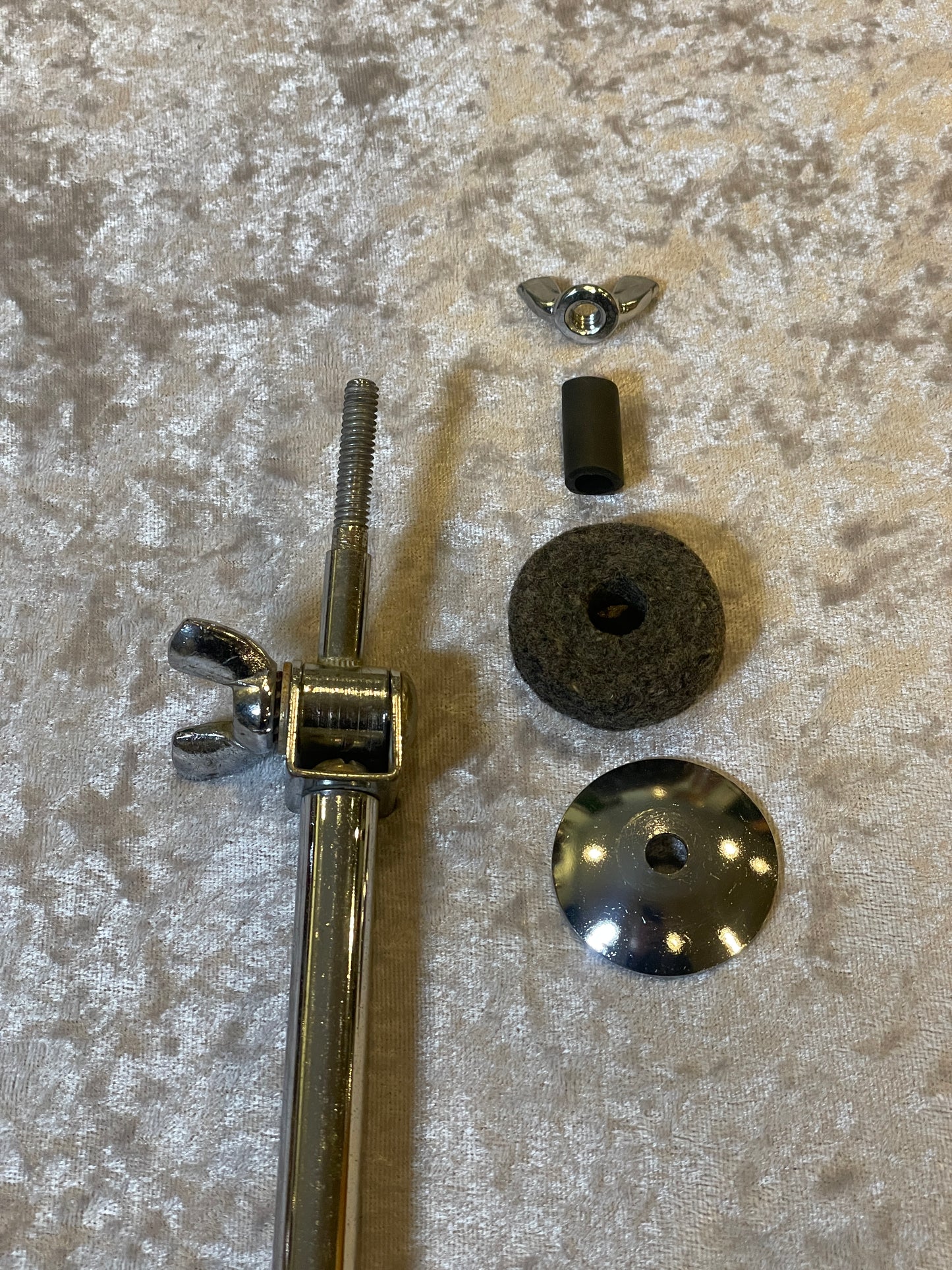 Vintage W.F.L. Ludwig 1950s Adjustable L-Arm Cymbal Holder Chrome