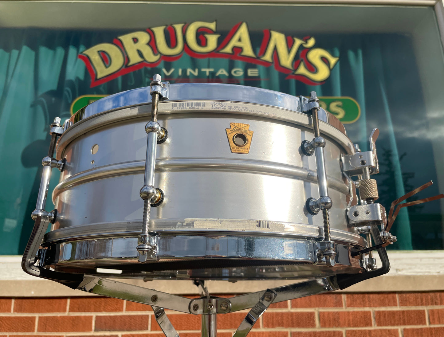 1960s Ludwig 5x14 Acrolite Snare Drum w/ P86 Millennium Throw-Off & Tube Lug Upgrades