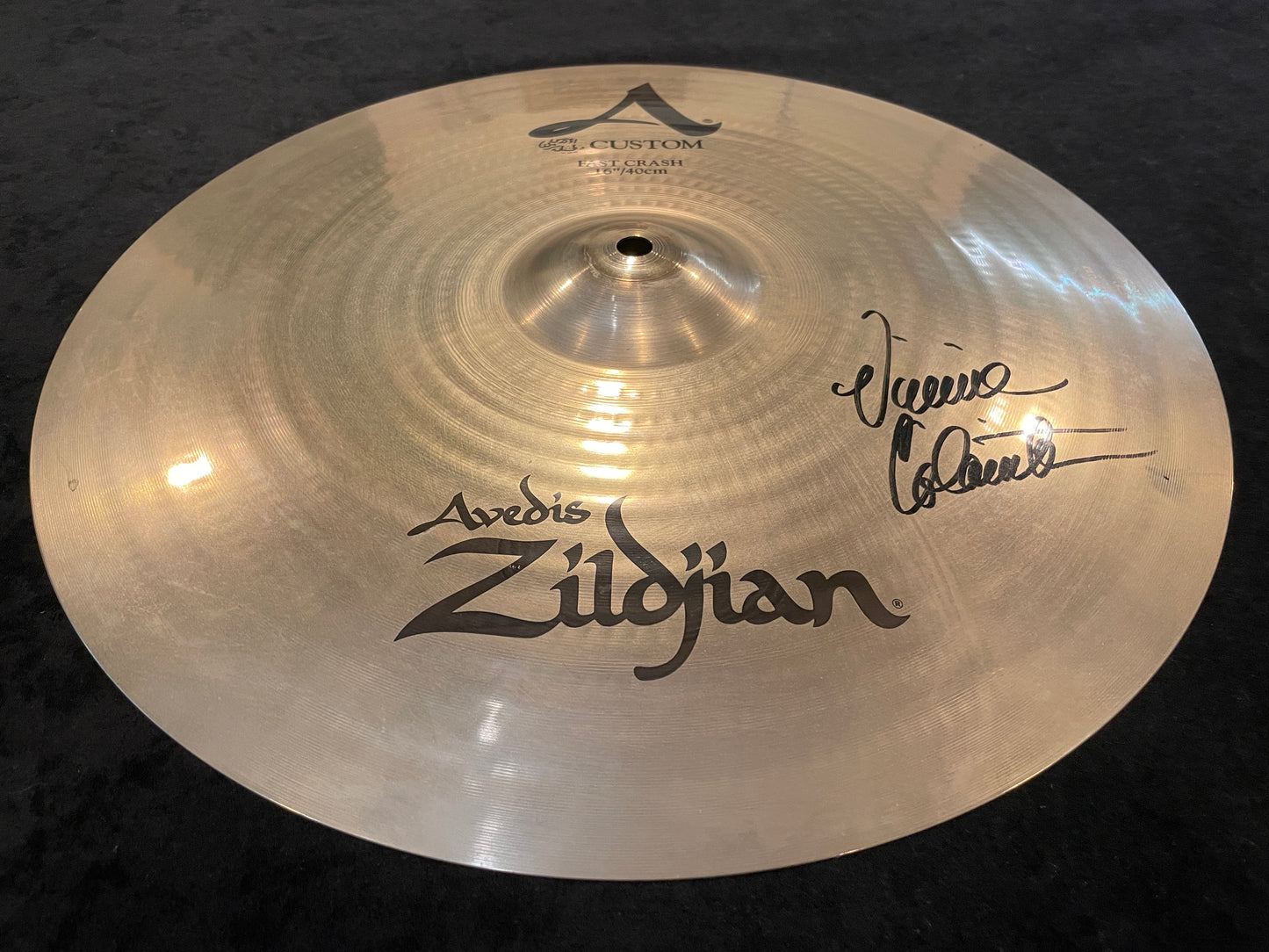 16" Zildjian A Custom Fast Crash Signed By Vinnie Colaiuta 990g A20532