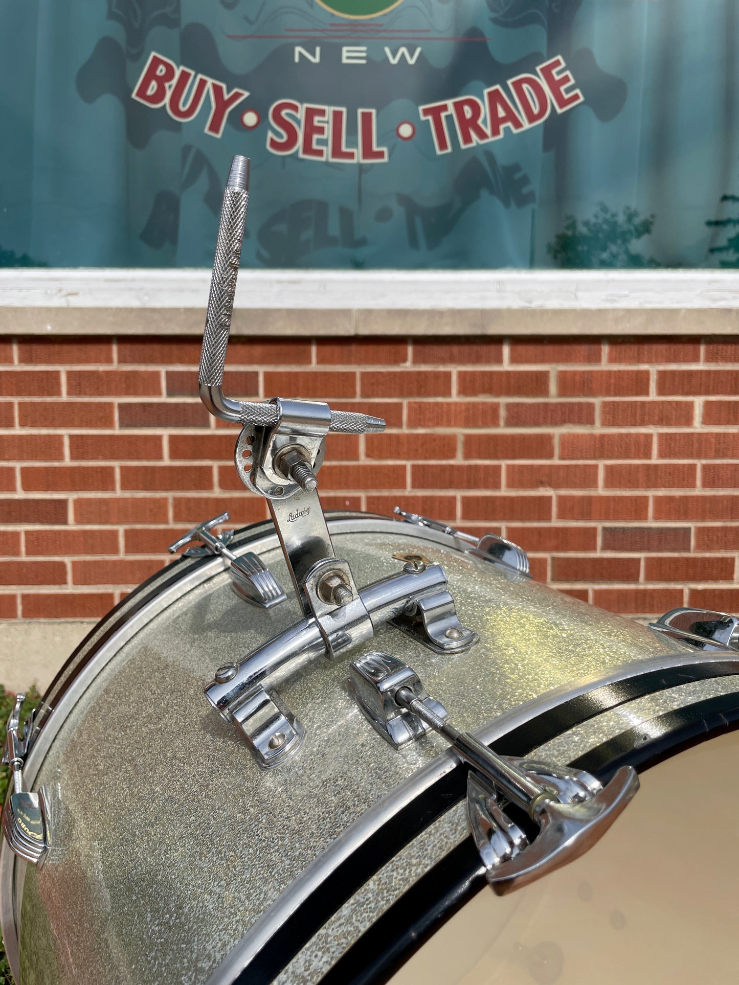 1964 Ludwig Super Beat Drum Set Silver Sparkle 20/13/16 COB
