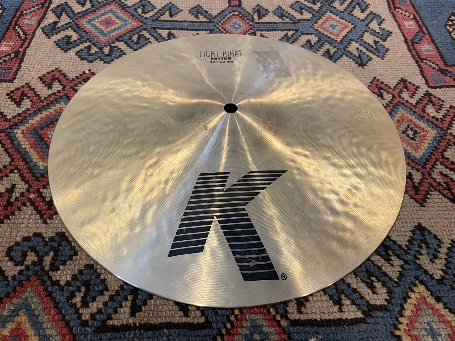 13" Zildjian K Light Hi-Hat Bottom Single Cymbal 1124g K0806