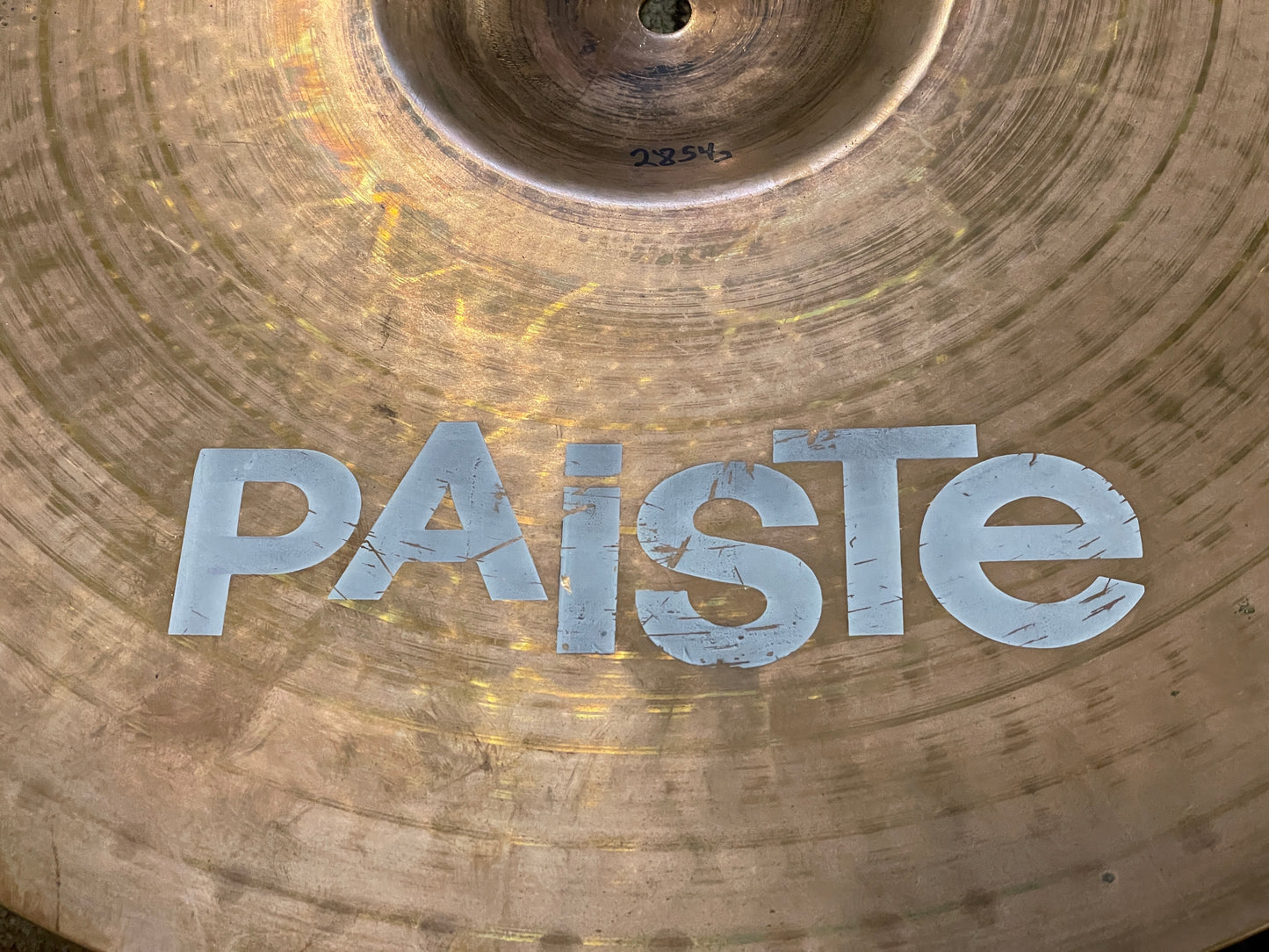 Vintage 21" Paiste 1983 Rude Ride / Crash Cymbal 2854g *Video Demo*