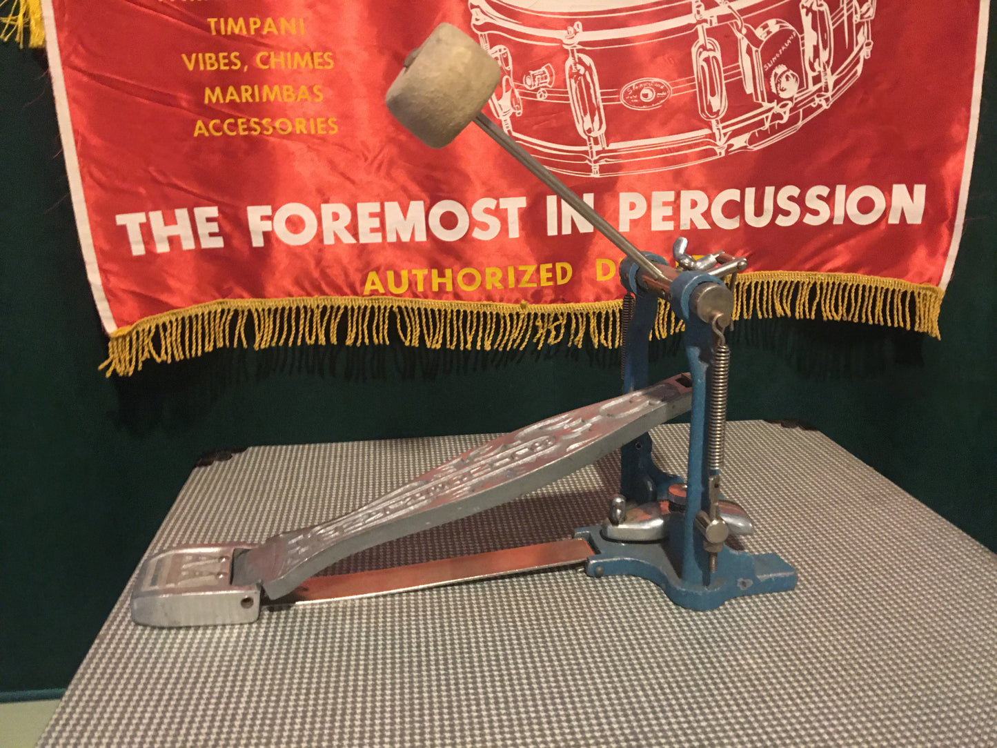 1958-67 Slingerland AA Bass Drum Pedal Blue